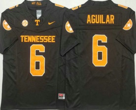 Other Tennessee Volunteers #6 Joey Aguilar Black 2024 Jersey Size US L / EU 52-54 / 3 - 3 Thumbnail