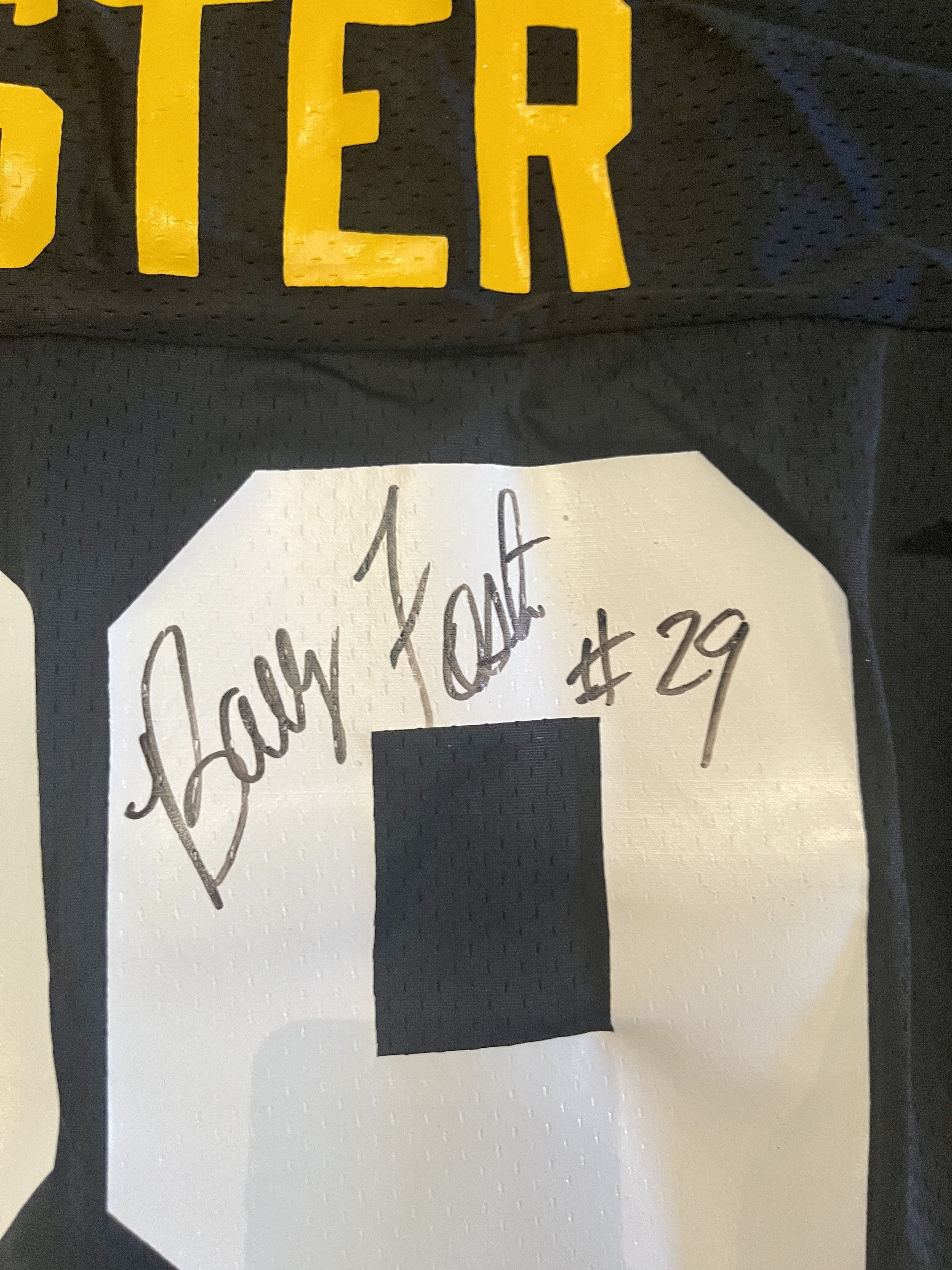 Champion Steelers 90s Vintage Barry Foster Signed Jersey & Ball Set Size US M / EU 48-50 / 2 - 4 Thumbnail