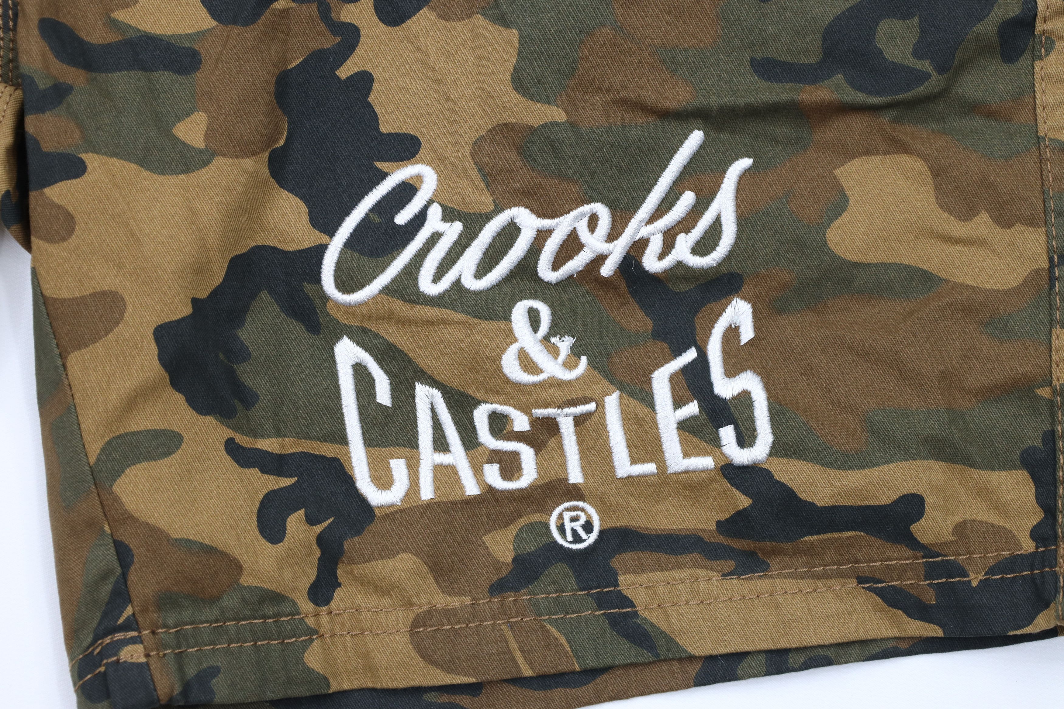 Crooks & Castles × Vintage Vintage Crooks & Castles Out Above Knee Camouflage Shorts Size US 36 / EU 52 - 5 Thumbnail