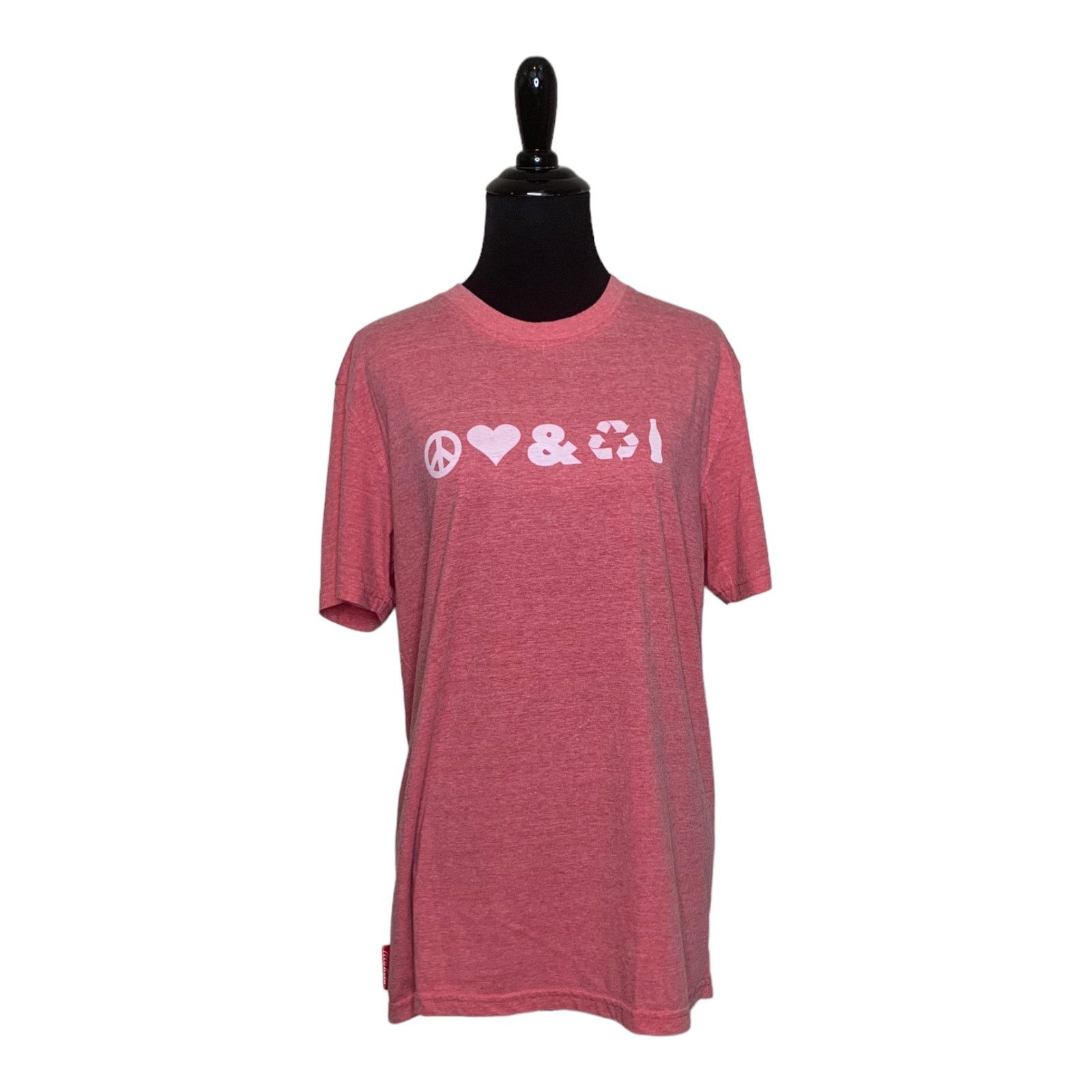 Coca Cola Coca Cola Peace Love short sleeves T Shirt size large Size L / US 10 / IT 46 - 1 Thumbnail