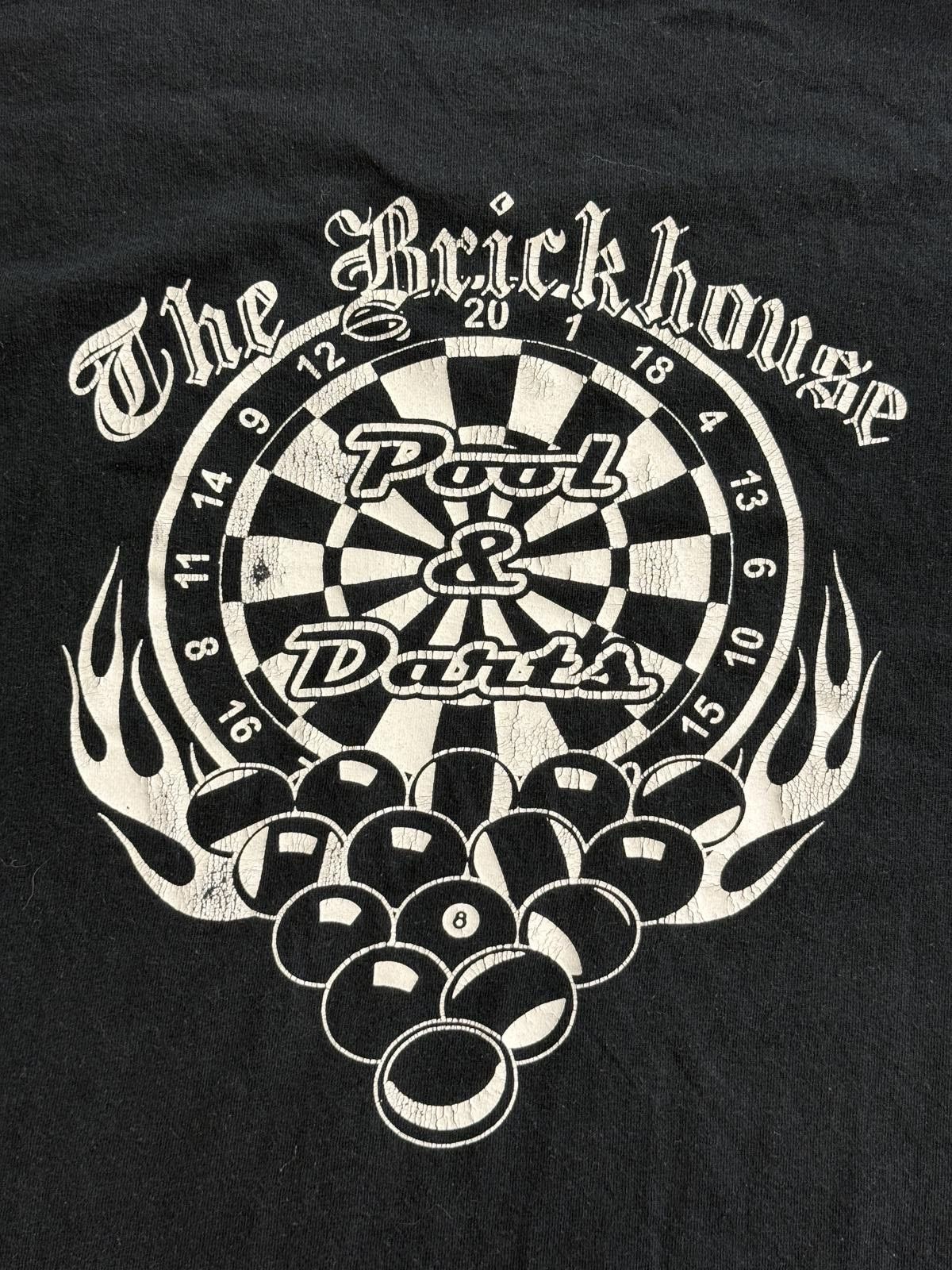 Gildan Faded Pool & Darts T-shirt 8 Ball Tee The Brickhouse Bar 3XL Size US XXL / EU 58 / 5 - 1 Thumbnail