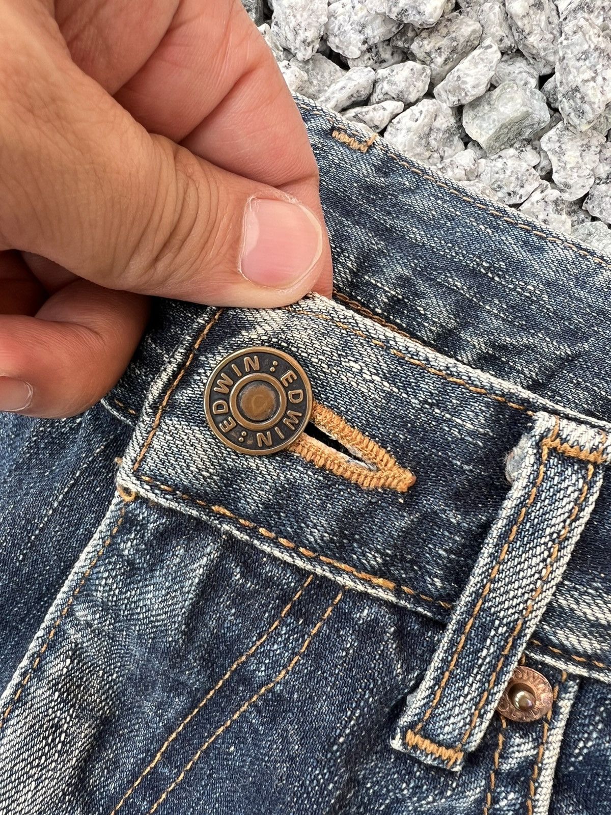 Japanese Brand Vintage Edwin 503 Rebel Bootcut Mud Wash Jean Size US 28 / EU 44 - 9 Thumbnail