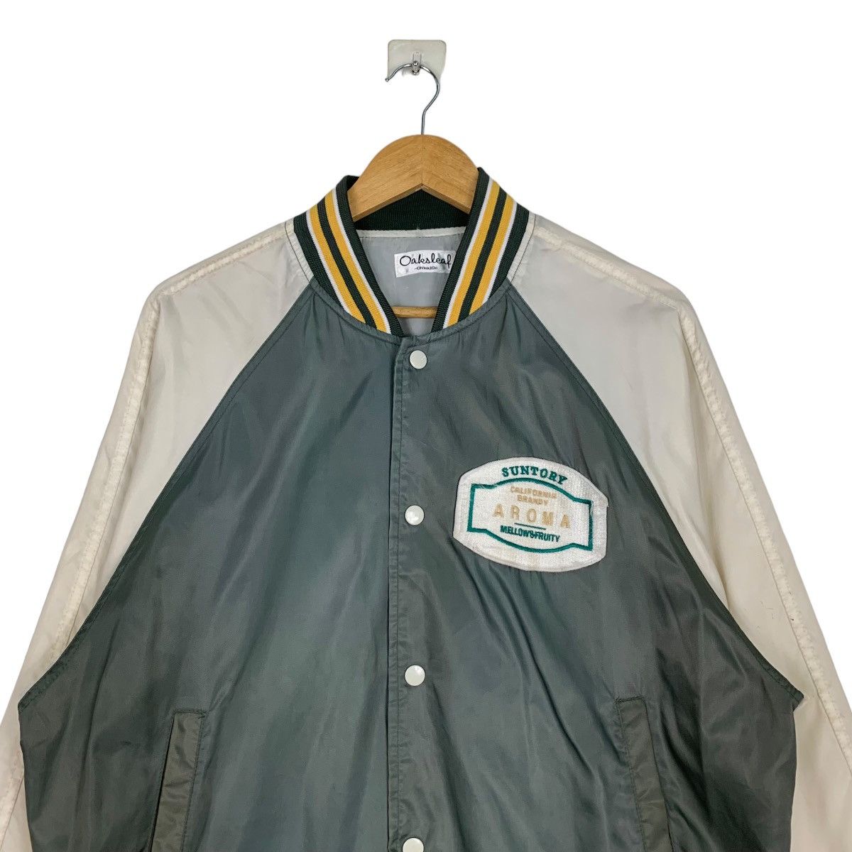 Vintage OAKSLEAF Suntory Aroma Green Coach Jacket #1049-C47 Size US M / EU 48-50 / 2 - 2 Thumbnail