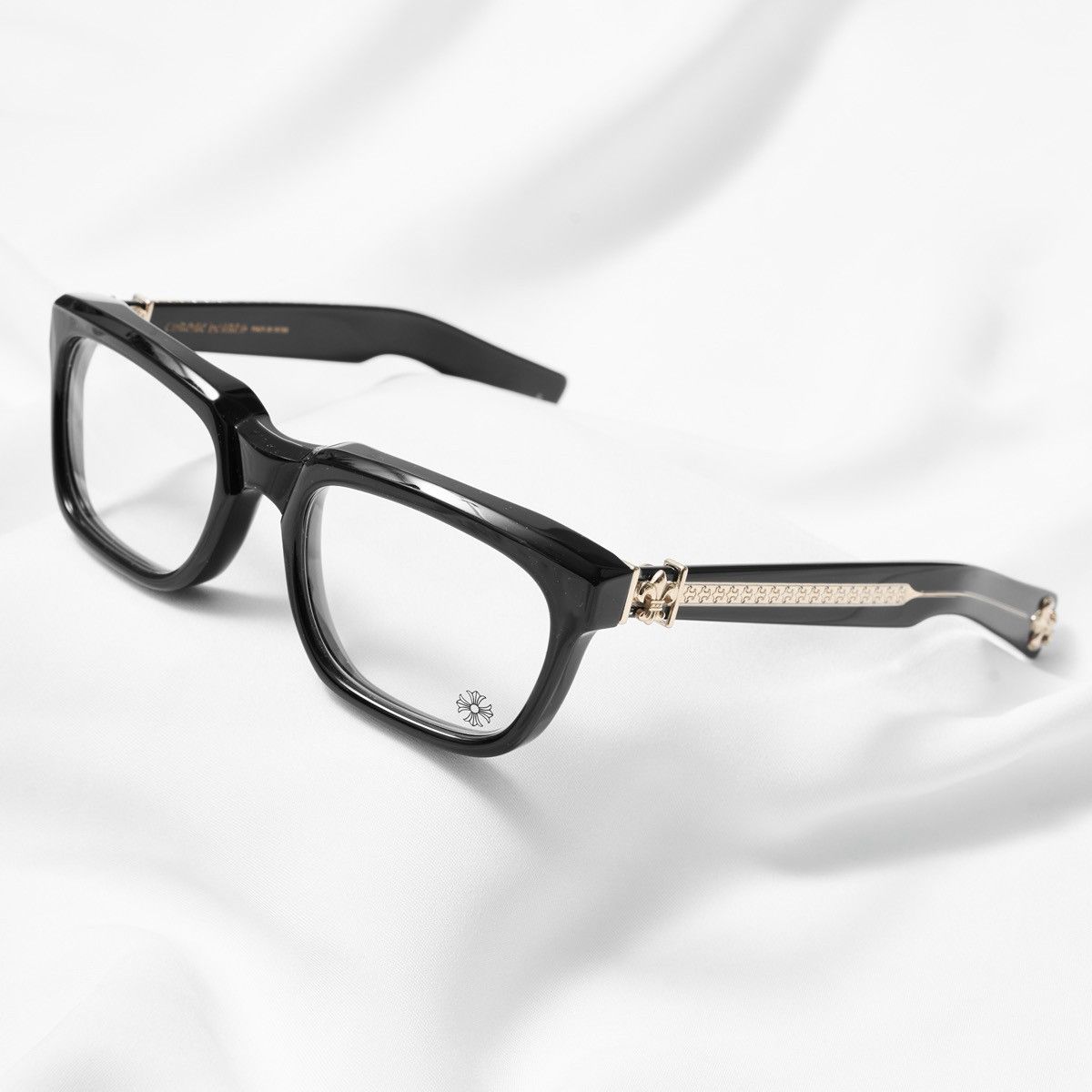 Chrome Hearts CHROME HEARTS SEE YOU IN TEA BLACK-GOLD PLATED GLASSES Size ONE SIZE - 2 Thumbnail