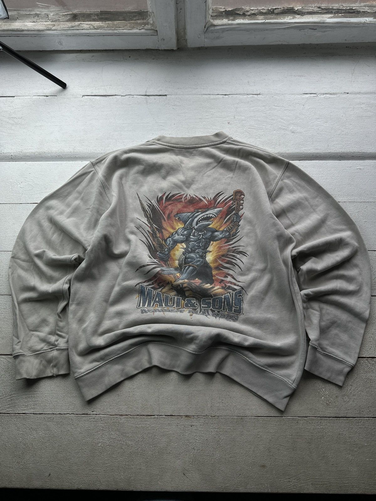 Maui and Sons 🚨Crazy Vintage MAUI & SONS BOXY Sweatshirt Size M SURF rare Size US M / EU 48-50 / 2 - 1 Thumbnail
