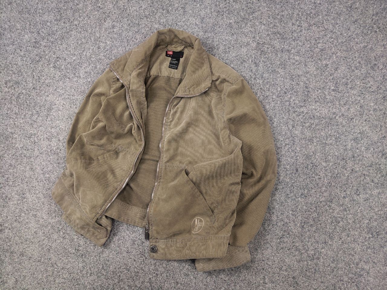 Diesel Vintage 90's Diesel corduroy Cropped jacket zip Long sleeve Size M / US 6-8 / IT 42-44 - 3 Thumbnail