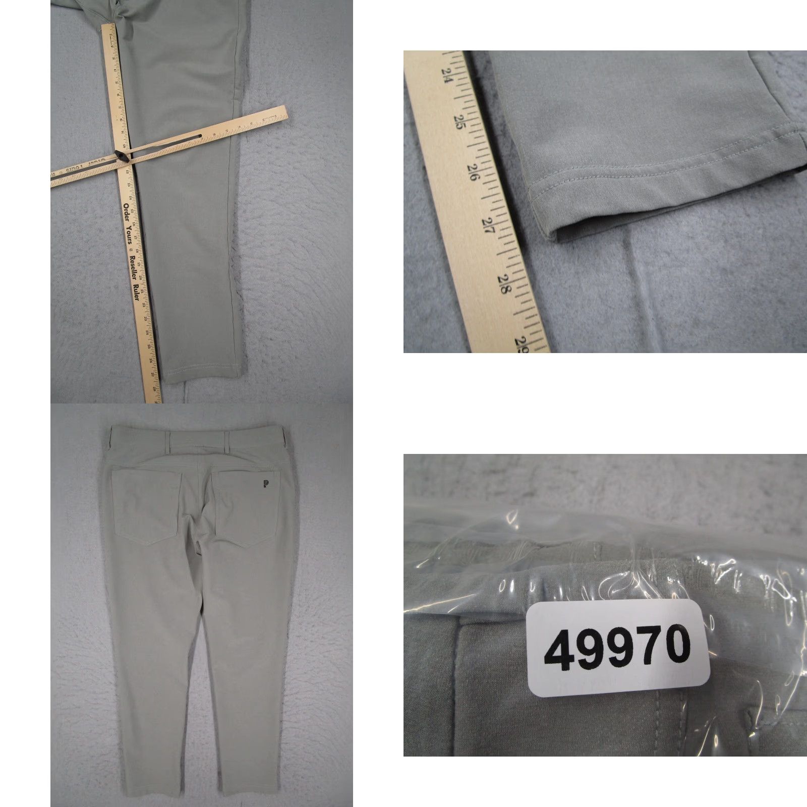 Vintage Public Rec Pants Mens 32x30 Gray Performance Stretch 5 Pocket Casual Travel Slim Size US 32 / EU 48 - 8 Thumbnail