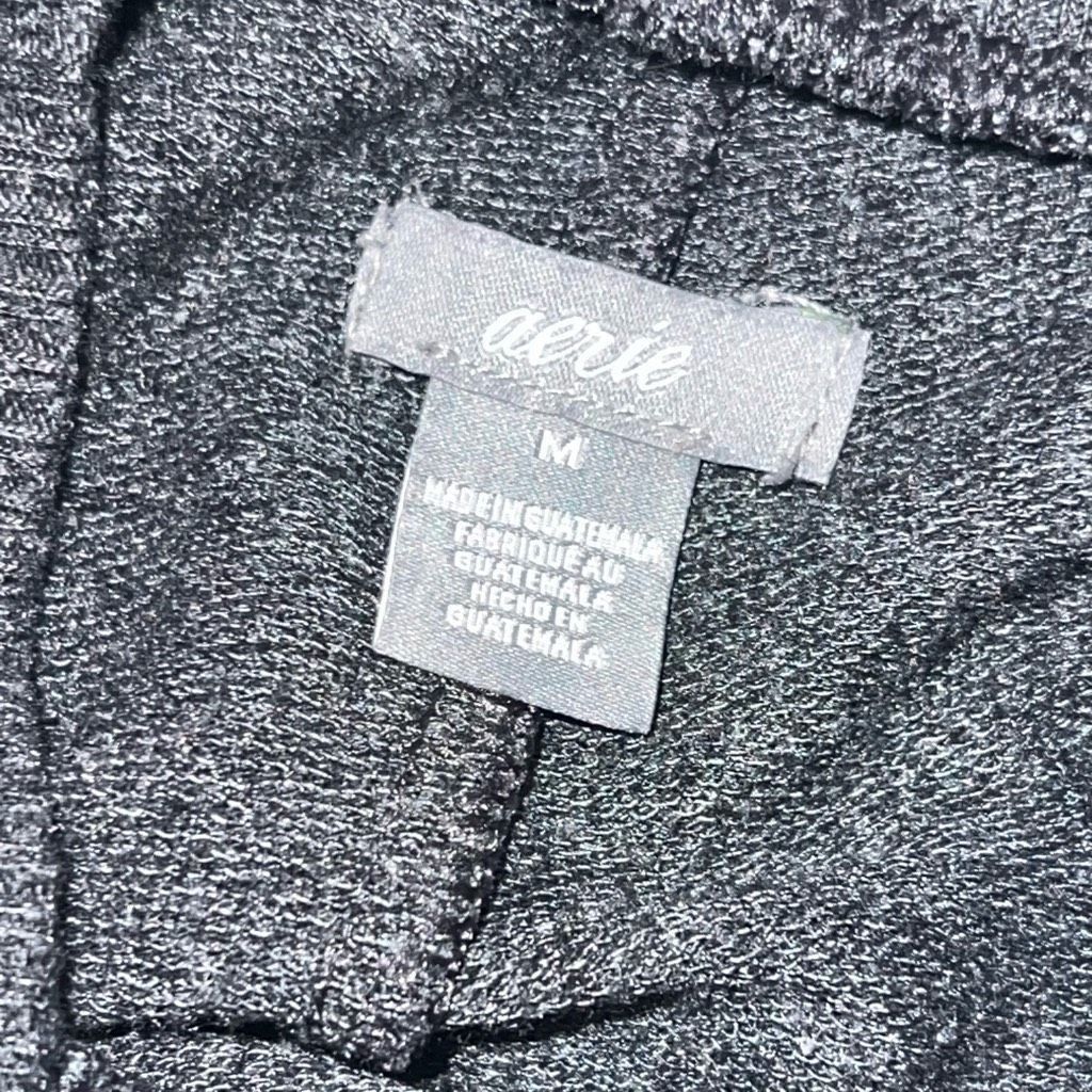 American Apparel Aerie High Waist Thick Band Jogger Sweatpants Charcoal Gray, Juniors Medium Size 28" / US 6 / IT 42 - 3 Thumbnail