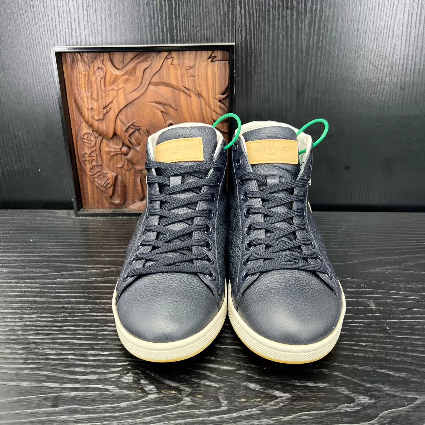 Louis Vuitton LV Dark Blue High Top Sneaker 7/41 Box Size US 8 / EU 41 - 4 Thumbnail