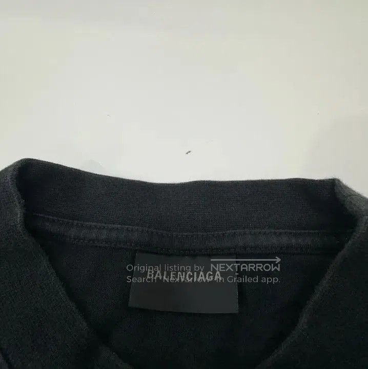 Balenciaga Balenciaga SS23 Logo Print Black Short Sleeve T. Size US S / EU 44-46 / 1 - 1 Thumbnail