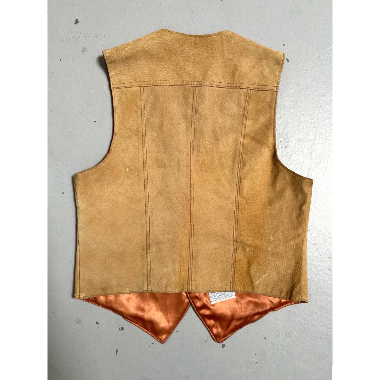 Vintage VINTAGE LL Bean Vest Leather Work Lined M Brown Unisex Adults 80s 90s Cowboy Western Americana Punk Workwear Mens Size US M / EU 48-50 / 2 - 7 Thumbnail