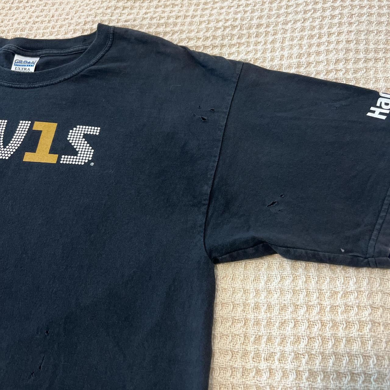 Band Tees × Gildan × Vintage Vintage 90’s Elvis Presley Harrah’s Casino Graphic T-shirt Size US XL / EU 56 / 4 - 6 Thumbnail