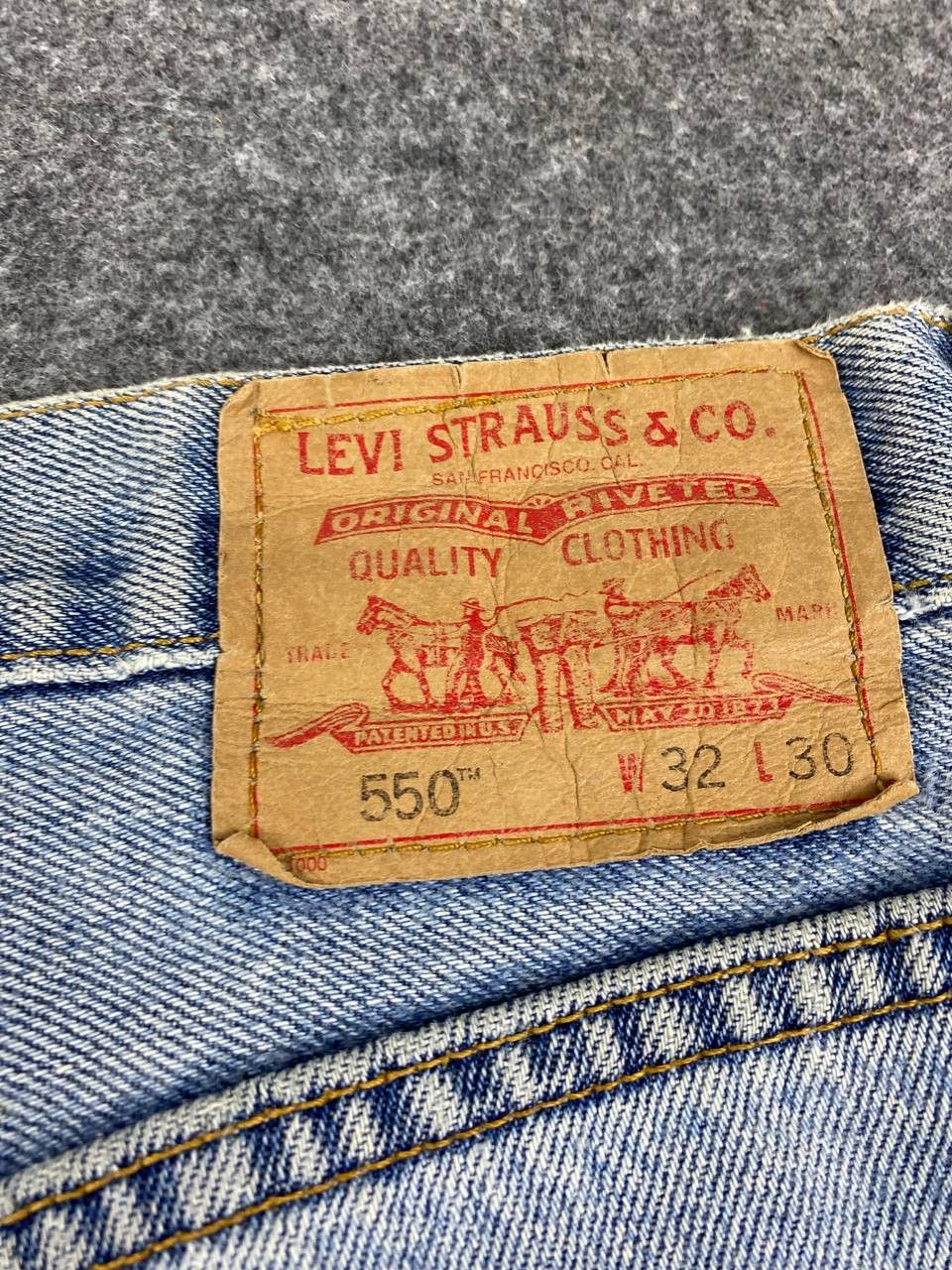 Levi's vintage levis 550 relaxed fit denim nice design Size US 34 / EU 50 - 6 Thumbnail