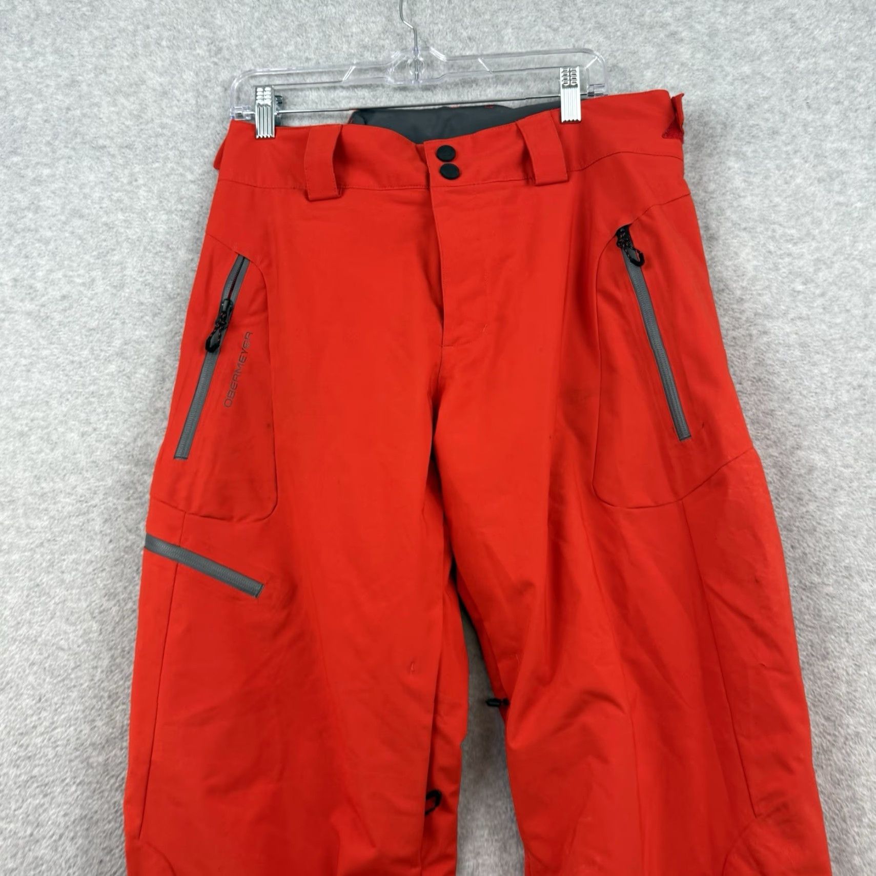 Obermeyer Obermeyer Force Pant Mens Orange Snow Pants Ski Winter Activewear L EUC Size US 33 - 3 Thumbnail