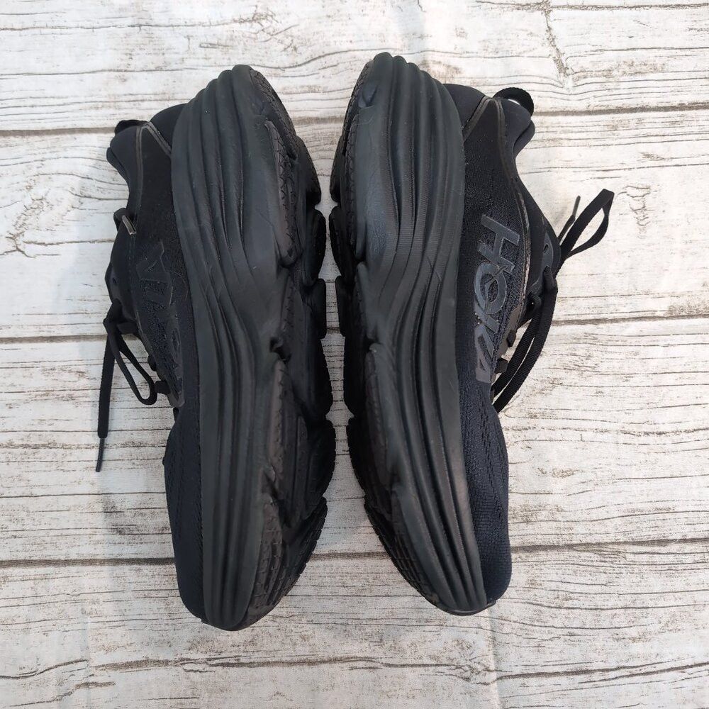 Other HOKA One One Bondi 8 Running Shoes Black Mesh Cushioned – W Size US 10 / EU 43 - 5 Thumbnail