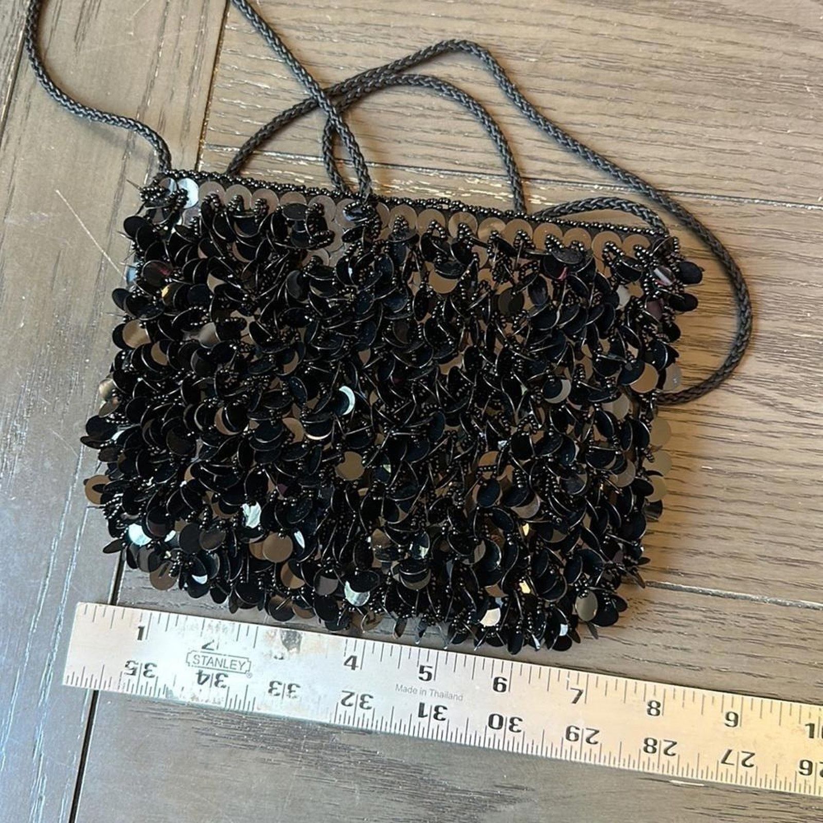 Designer Chic Black Sequin Evening Crossbody Size ONE SIZE - 2 Thumbnail