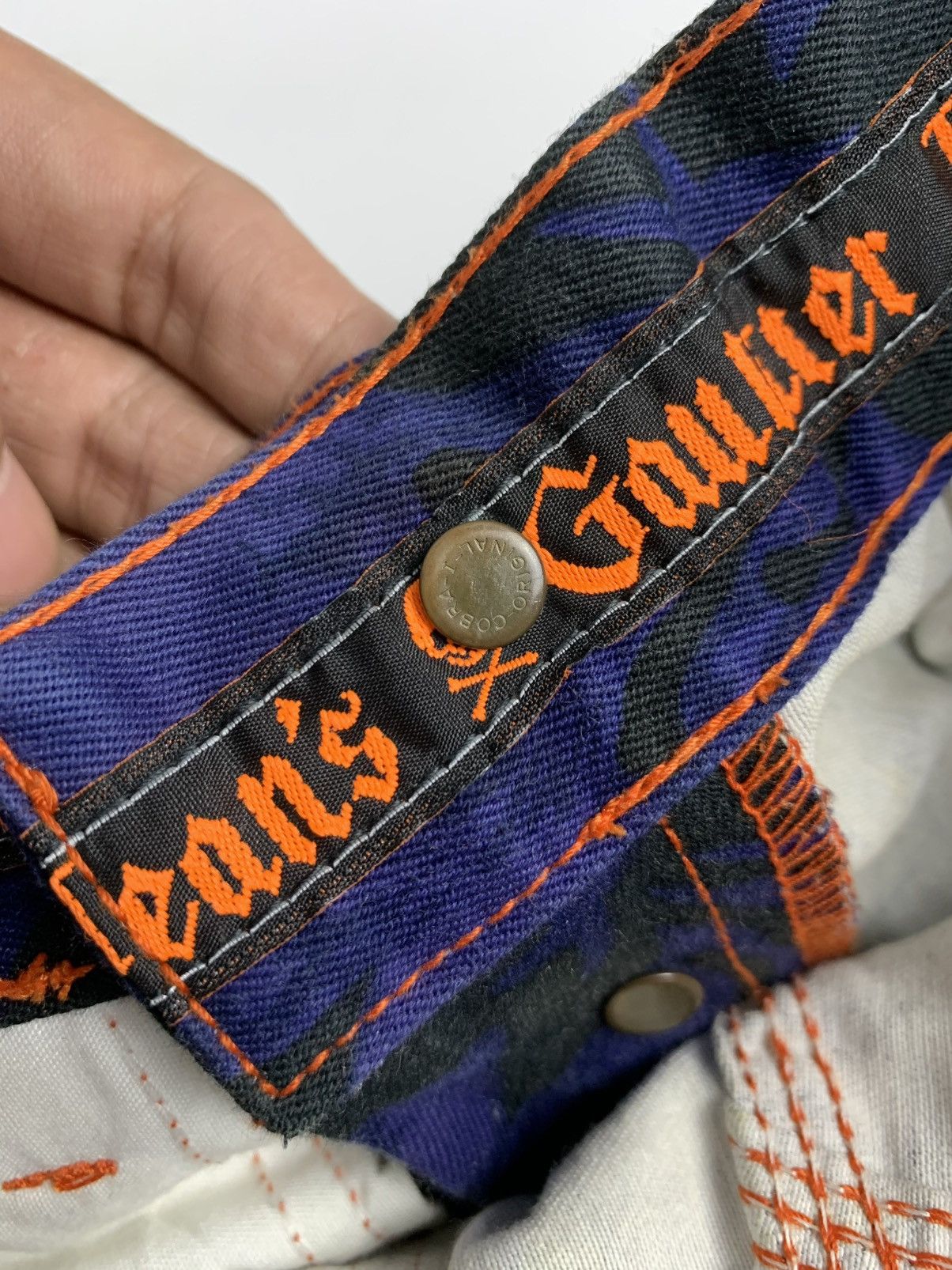 Jean Paul Gaultier Gaultier Jeans by Jean Paul Gaultier Floral Gradient Denim Size US 40 / EU 56 - 14 Thumbnail