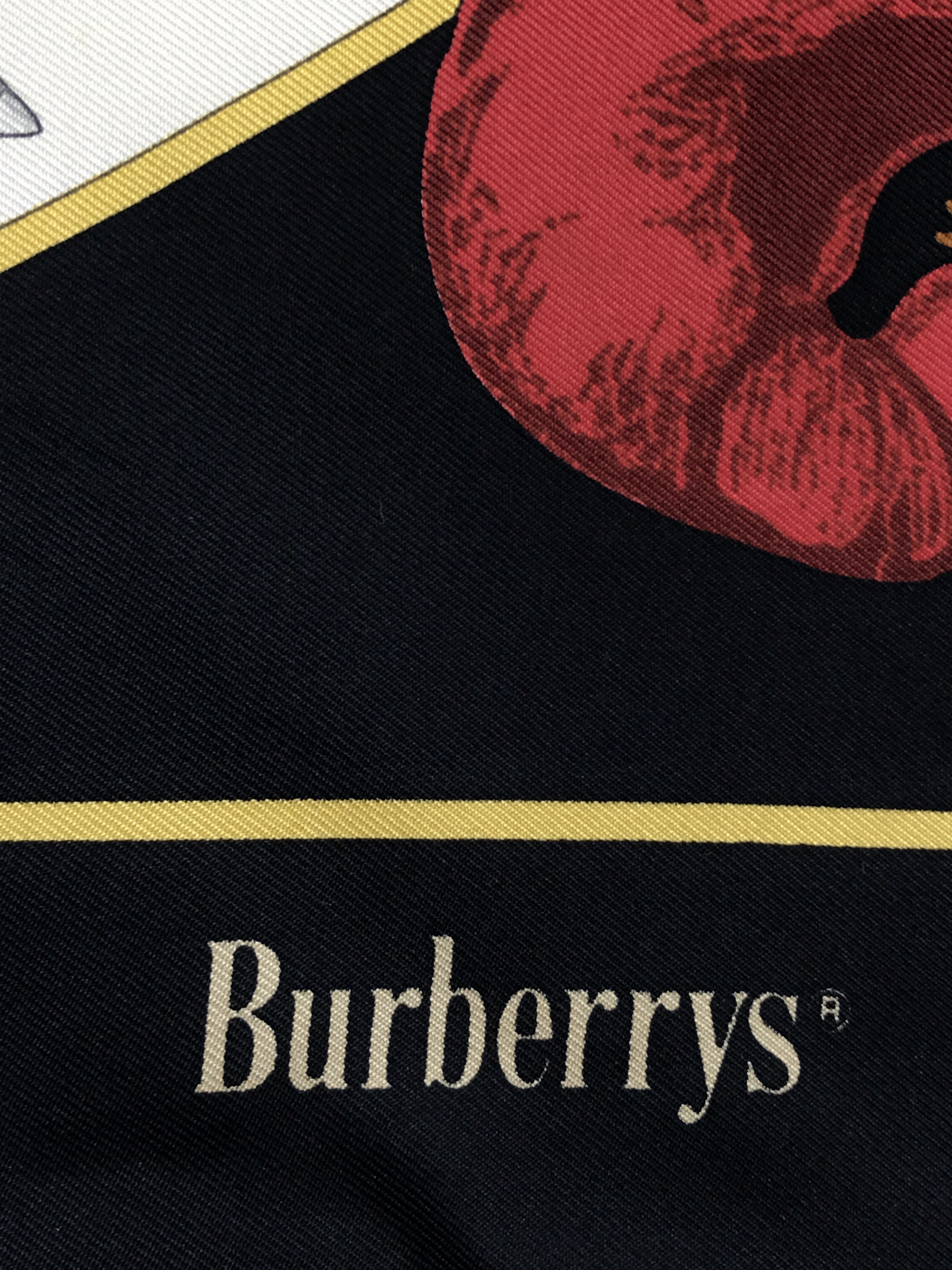Burberry × Vintage Vintage Burberry Silk Scarf Size ONE SIZE - 7 Thumbnail