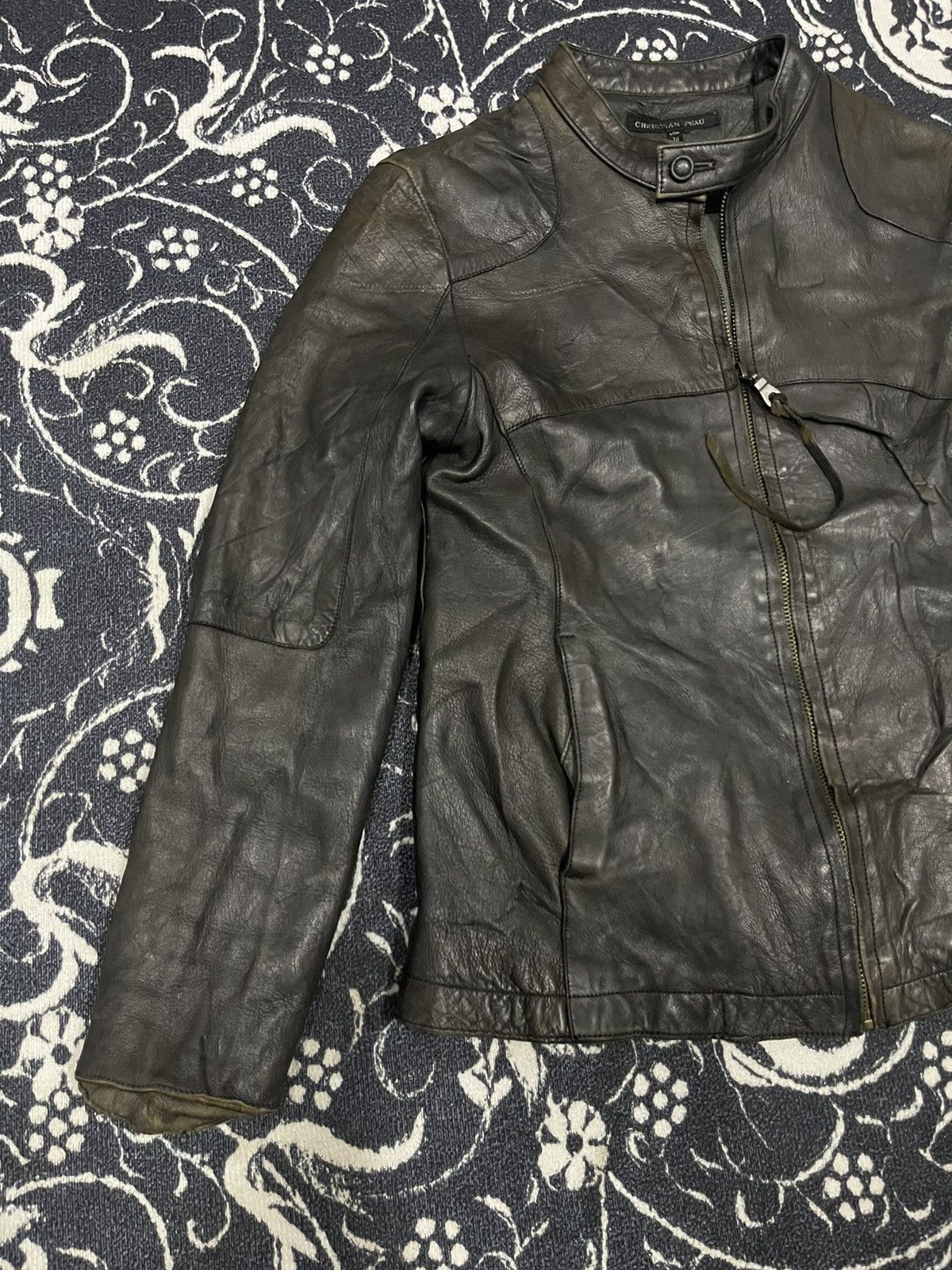 CHRISTIAN PEAU VINTAGE CHRISTIAN PEAU GOAT LEATHER BIKER JACKET Size XS / US 0-2 / IT 36-38 - 4 Thumbnail