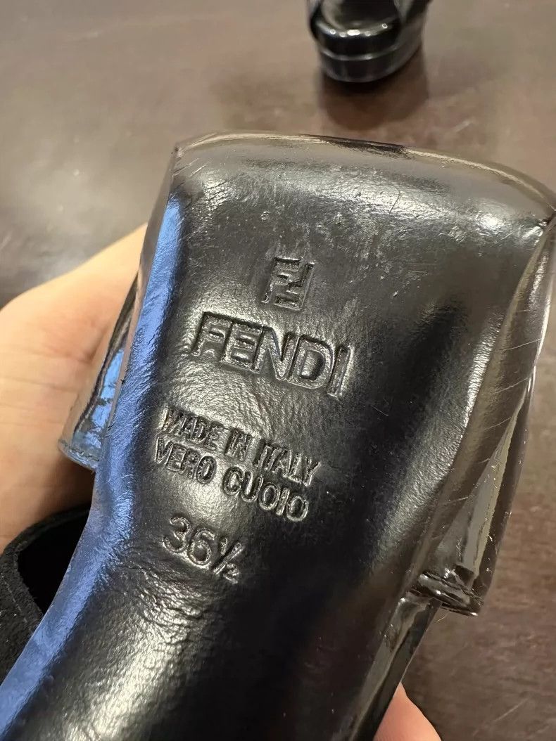 Fendi Black Patent Leather High Heels Size US 6 / IT 36 - 7 Thumbnail