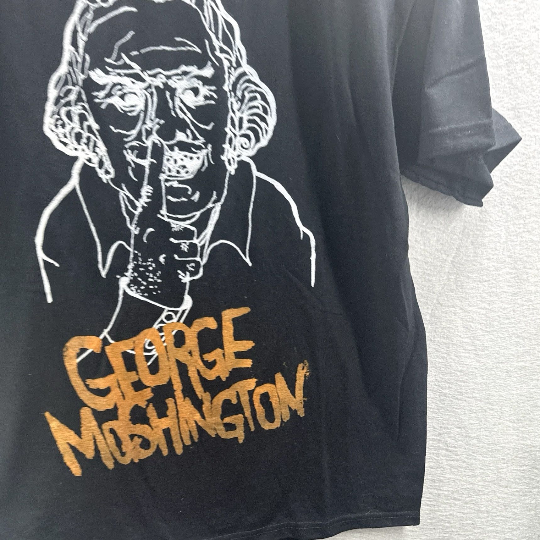 Gildan VINTAGE George Moshington Shirt Mens M Black 1990s Punk Grunge Band Tee Nike? Size US M / EU 48-50 / 2 - 5 Thumbnail