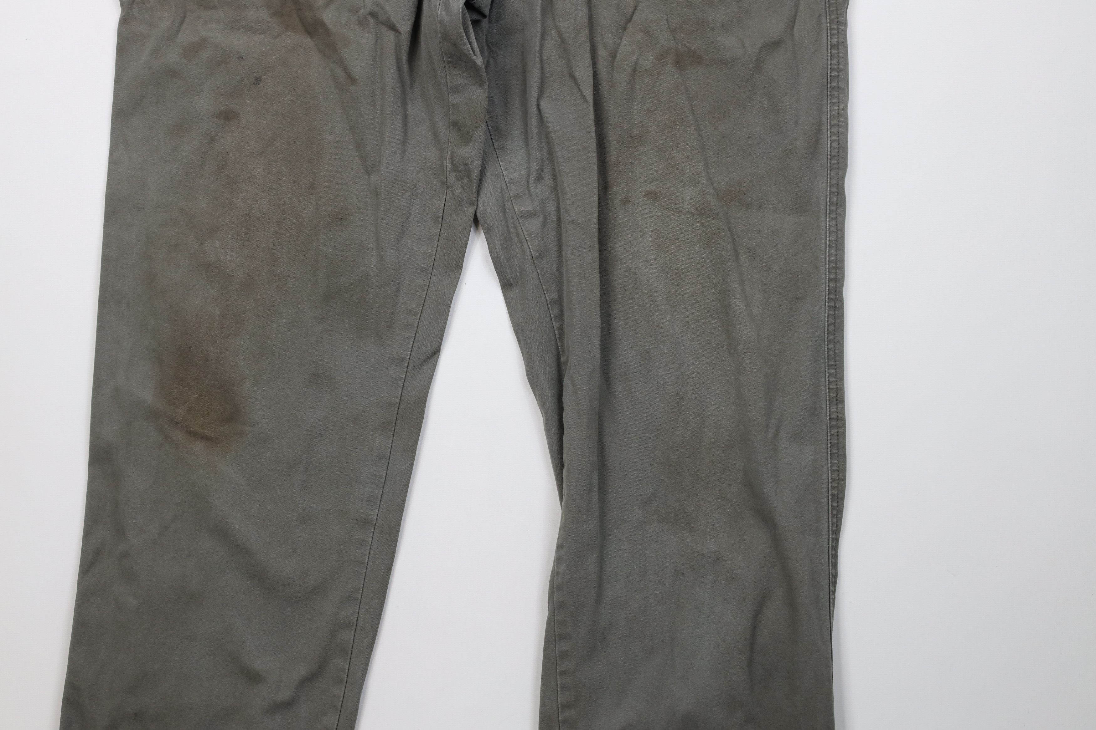 Cabelas Vintage Cabelas Baggy Wide Leg Cargo Pants Green Cotton Size US 38 / EU 54 - 4 Thumbnail