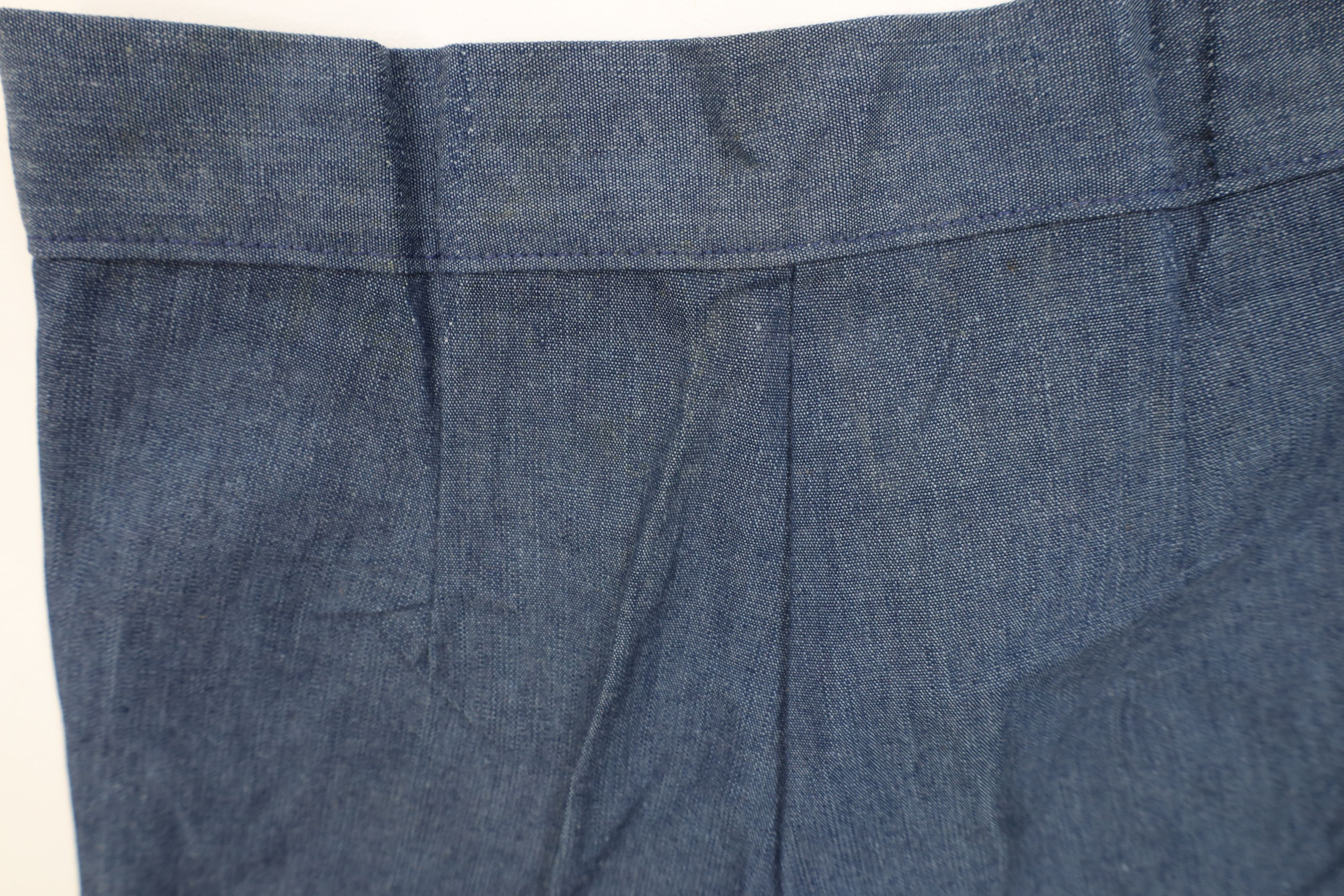 Vintage Vintage 70s Streetwear Chambray Cuffed Denim Shorts Blue USA Size 28" / US 6 / IT 42 - 11 Thumbnail