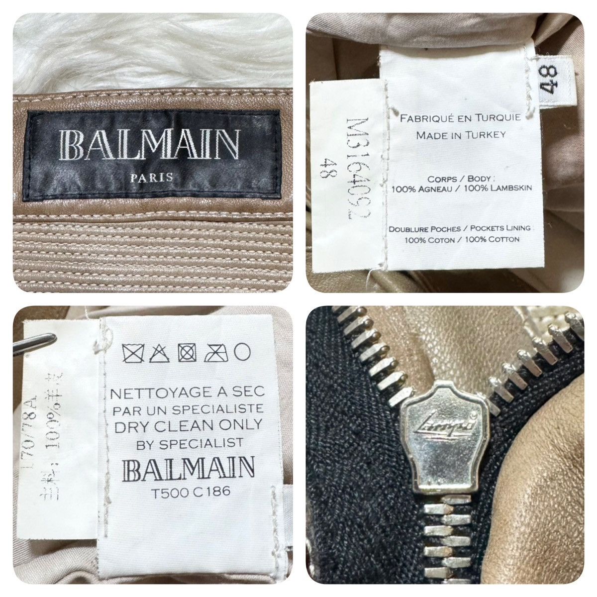 Balmain collection model, Balmain Homme leather biker pants Size US 32 / EU 48 - 2 Thumbnail