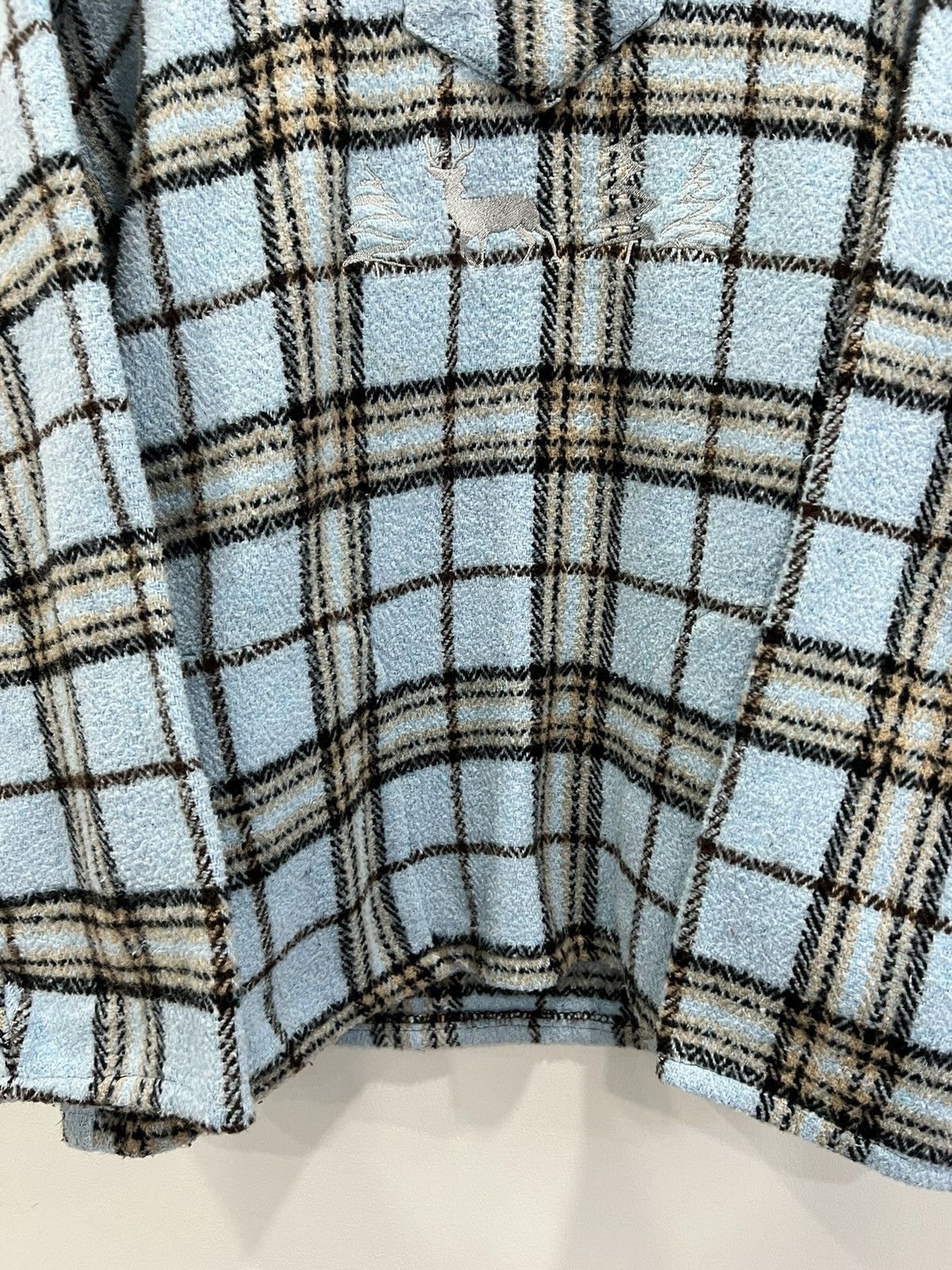 Vintage Vintage Earth Ragz Plaid Hoodie Sweater deer animal Size US XL / EU 56 / 4 - 5 Thumbnail