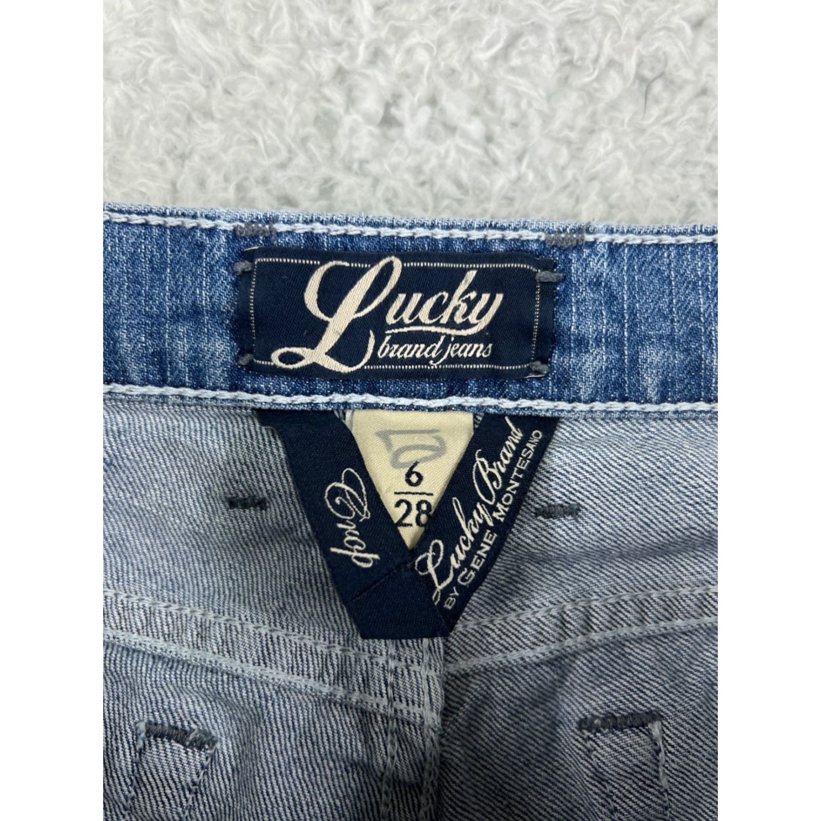 Lucky Brand Lucky Brand Jeans Pants Womens 6 Blue Denim Cropped 30x22 90s Designer 5-Pocket Denim Regular Womens Size 28" / US 6 / IT 42 - 3 Thumbnail
