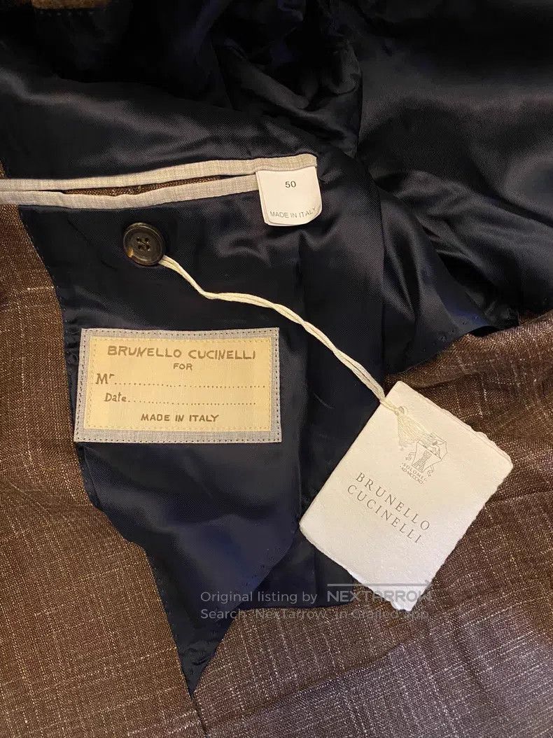 Brunello Cucinelli brunello cucinelli Suit set, wool, linen, and silk blended Size 50L - 5 Thumbnail