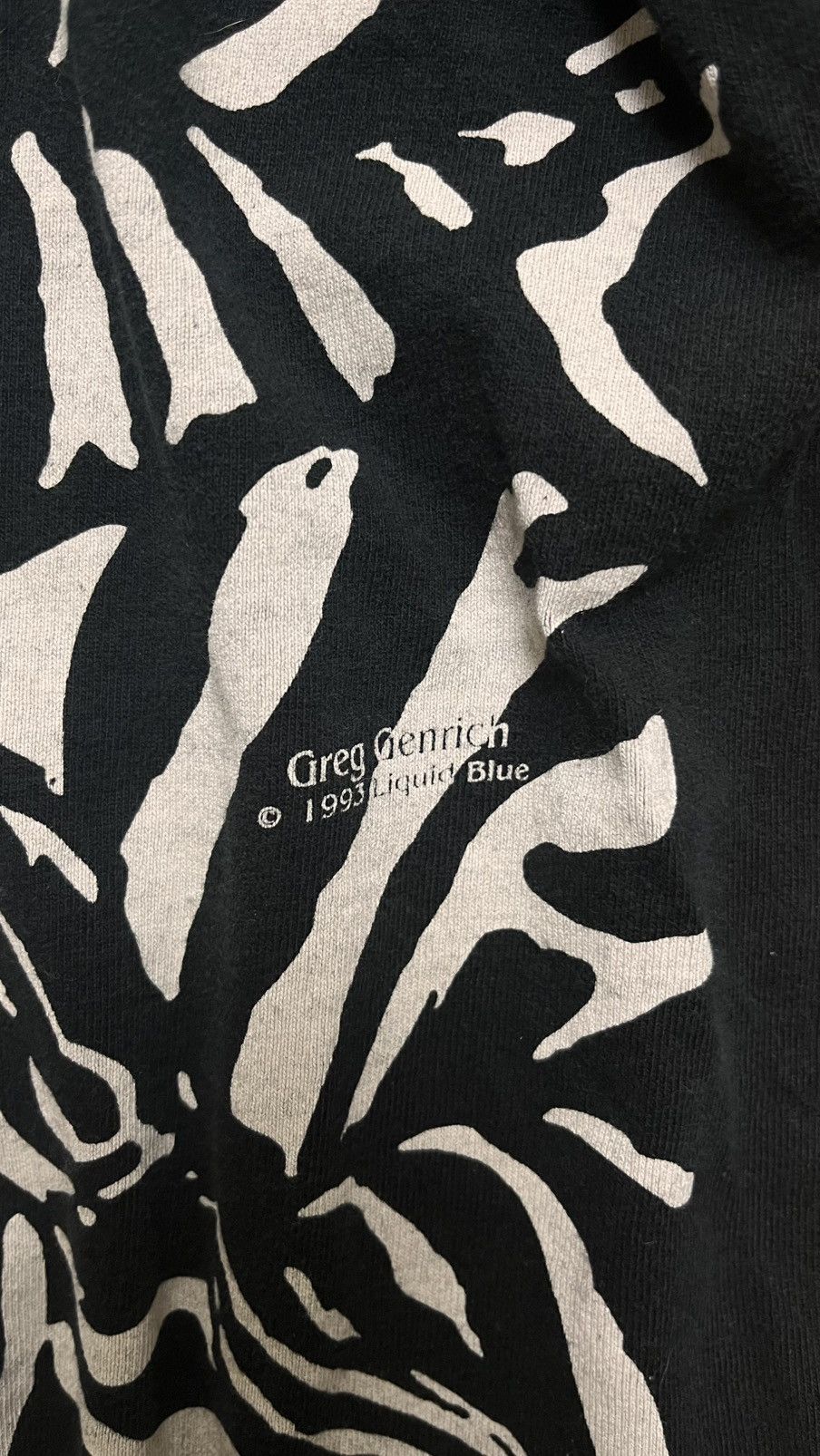 Liquid Blue Vintage 90s Liquid Blue Greg Genrich Zebra AOP T-Shirt Size US L / EU 52-54 / 3 - 3 Thumbnail