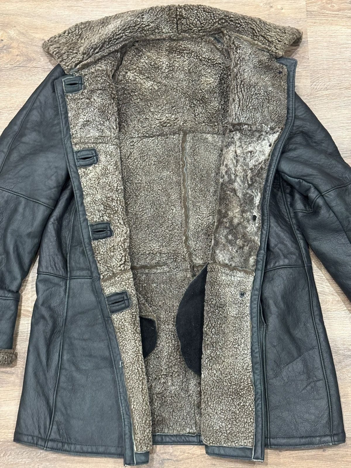 Genuine Leather Vintage Acton Shearling Coat Made in Canada Sheepskin Hooded Size US M / EU 48-50 / 2 - 9 Thumbnail