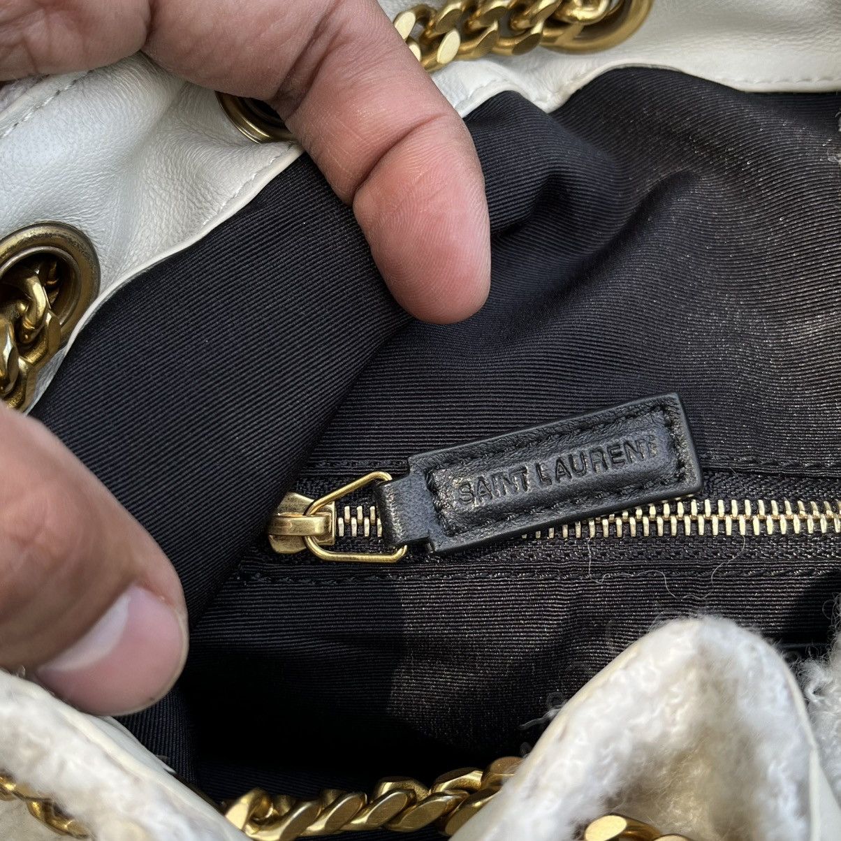 Saint Laurent Paris Saint Laurent Tweed Joe Backpack Size ONE SIZE - 11 Thumbnail