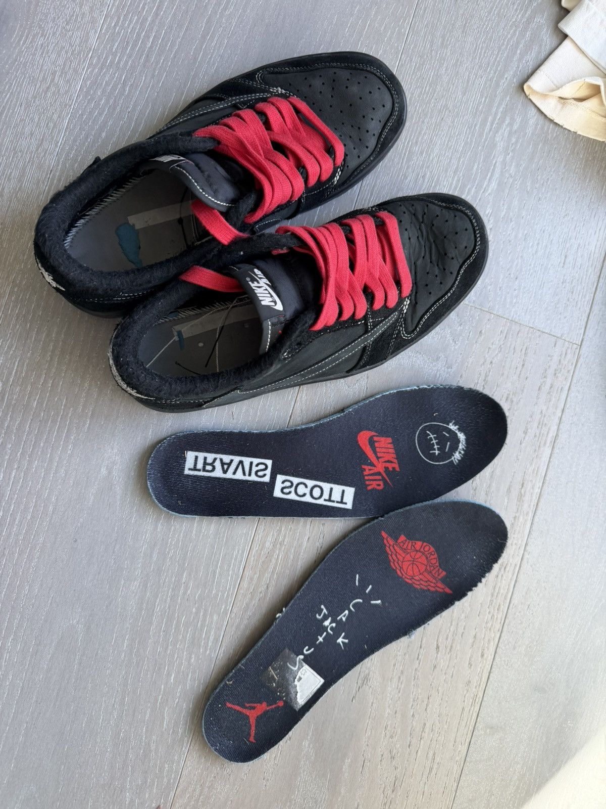 Nike Jordan 1 Retro Low OG SP Travis Scott Black Phantom Size US 9.5 / EU 42-43 - 22 Thumbnail