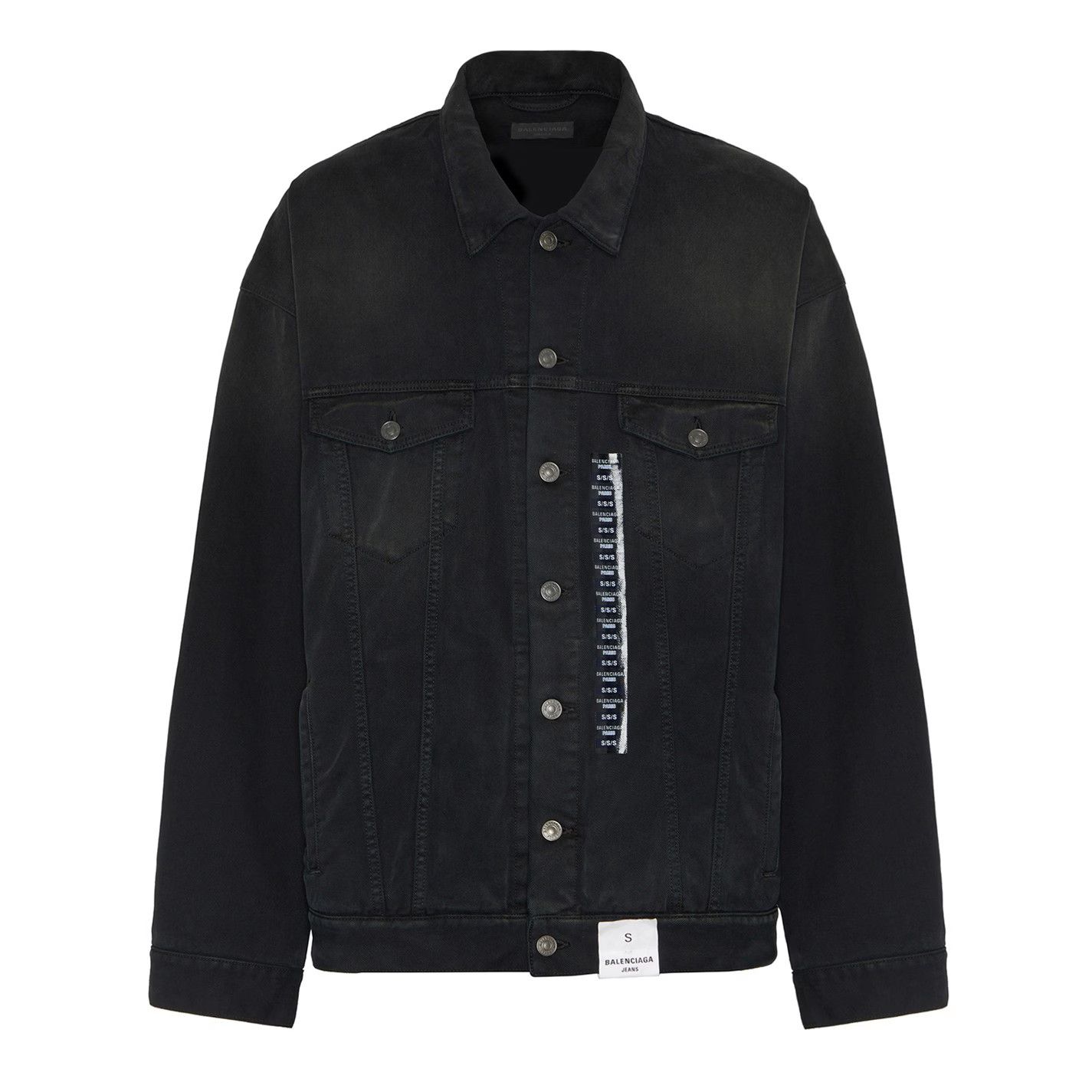 Balenciaga Pierced Denim Jacket Sample | Grailed