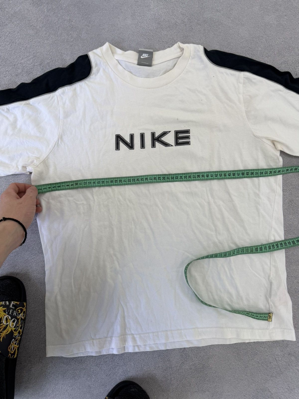 Nike Vintage 2000s Y2K Nike Drill Swag T-Shirt Size US S / EU 44-46 / 1 - 9 Thumbnail