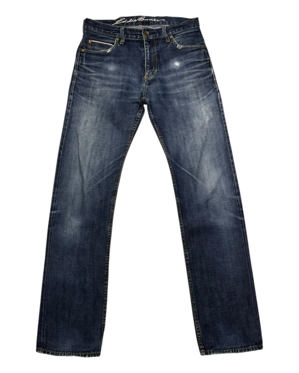 Eddie Bauer × Japanese Brand × Kapital Vintage EDDIE BAUER Selvedge Jeans Distressed Denim Size US 30 / EU 46 - 7 Thumbnail
