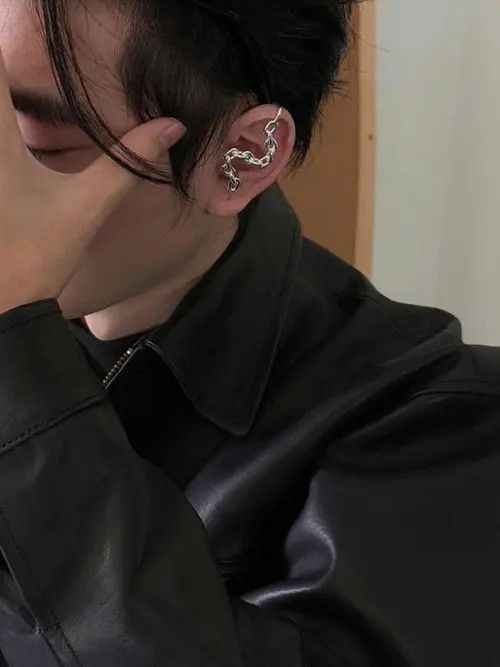Jewelry Silver Dragon Ear Cuff - Unique Accessory Size ONE SIZE - 4 Thumbnail