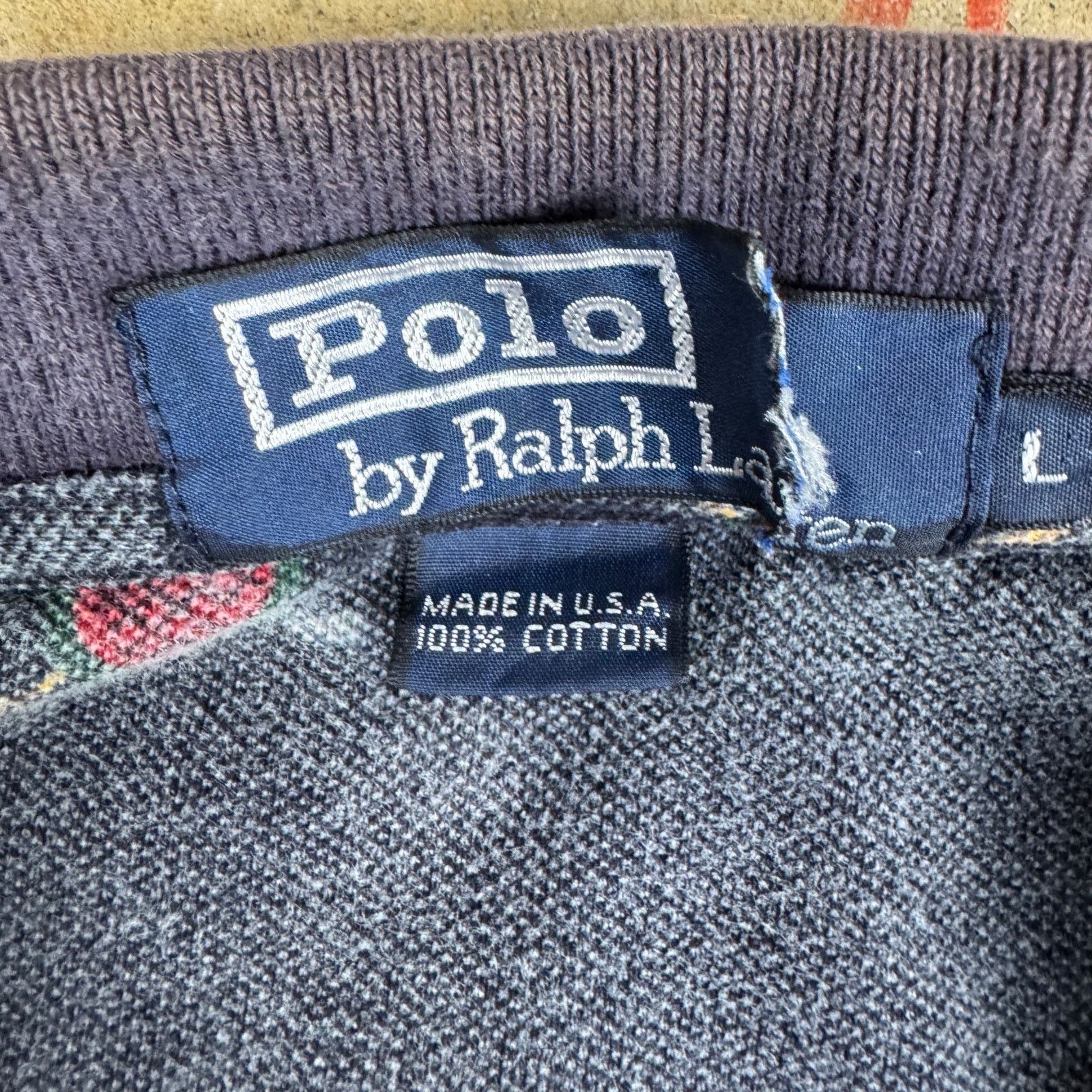 Polo Ralph Lauren Vtg Polo Ralph Lauren Men’s L Golf Crest Polo Shirt Navy 90s Size US L / EU 52-54 / 3 - 6 Thumbnail