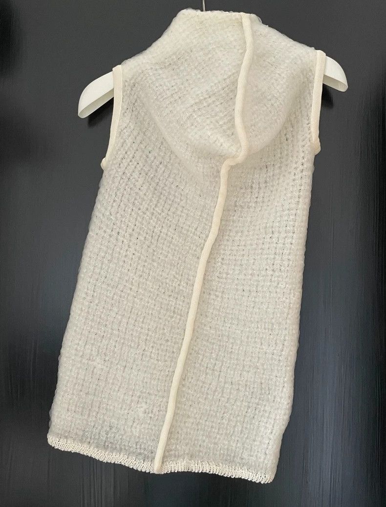 Jil Sander Jil Sander White Knitted Sleeveless Top, Tank Top, Half Sk Size 42" / US 20 - 2 Thumbnail