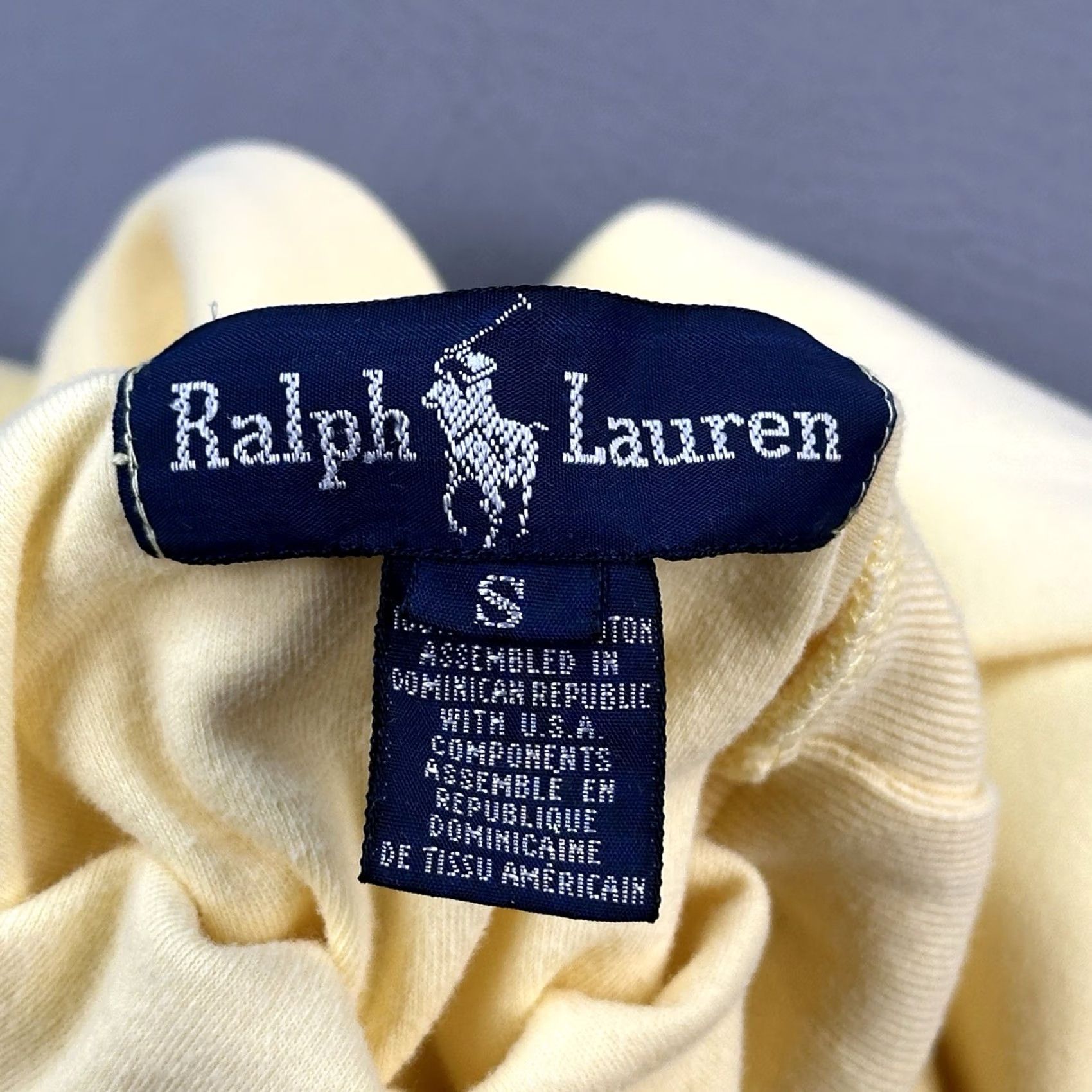 Ralph Lauren VINTAGE Ralph Lauren Shirt Mens Small Yellow Long Sleeve Turtleneck Preppy 90s Size US S / EU 44-46 / 1 - 5 Thumbnail