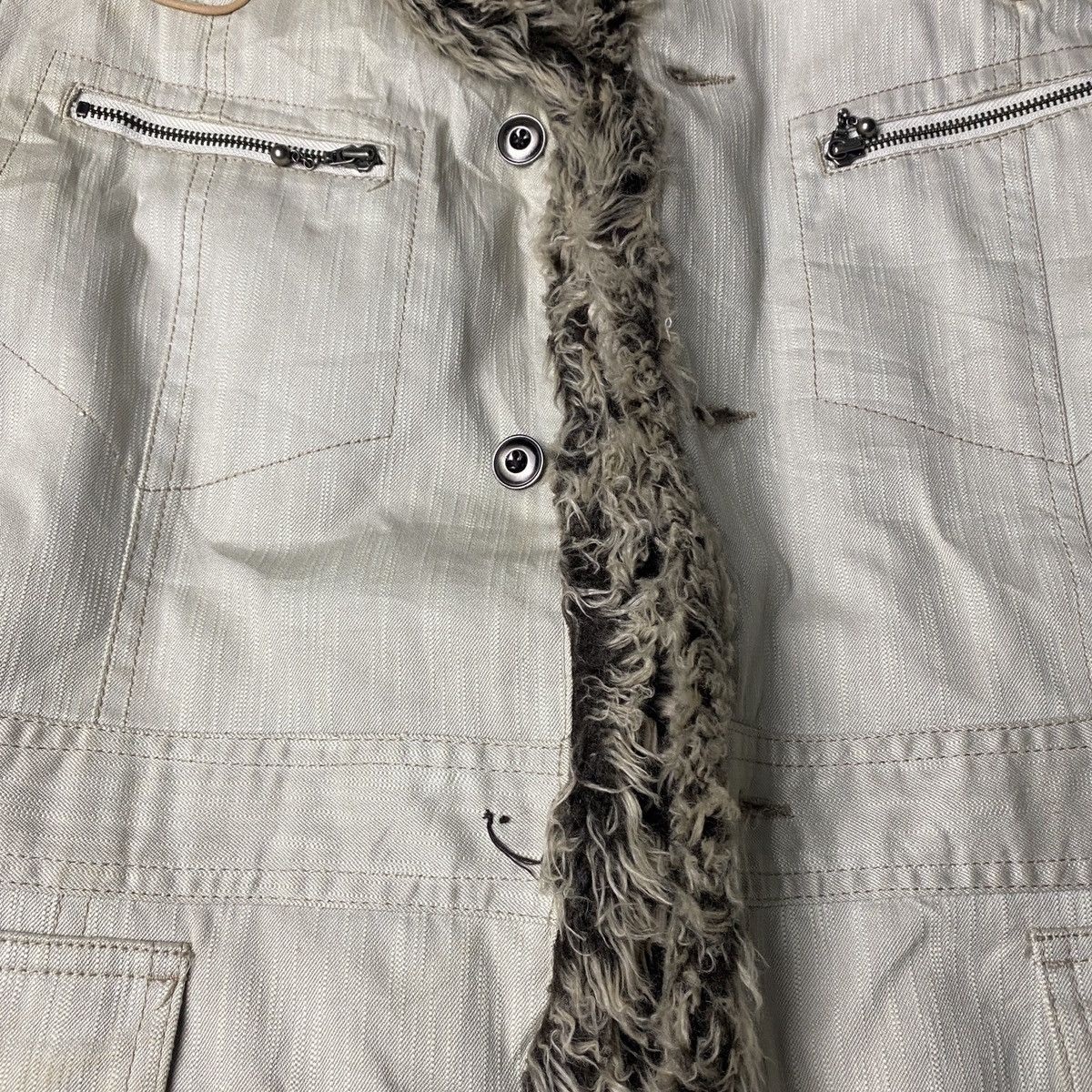 If Six Was Nine 2000's Crazy Fur Nicole Club Jacket Lgb Style Size US L / EU 52-54 / 3 - 8 Thumbnail