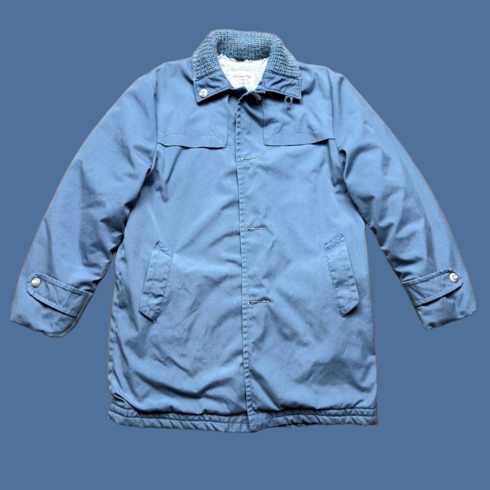 Sears VINTAGE Sears Fraternity Prep Blue Lined Jacket Coat XL Men’s Button-Front Rockabilly 1950s USA Made Size US XL / EU 56 / 4 - 1 Thumbnail