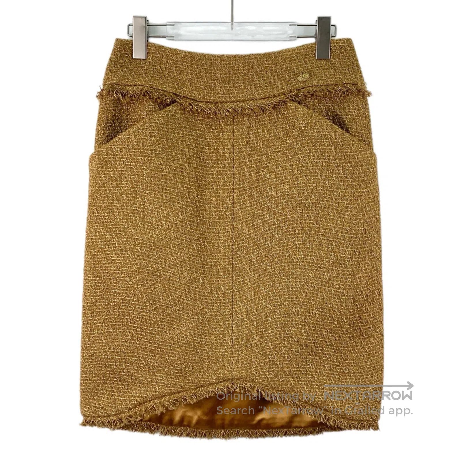 Chanel Chanel Color Woven Tweed Fringe Design Casual Skirt| Size 37" - 1 Thumbnail