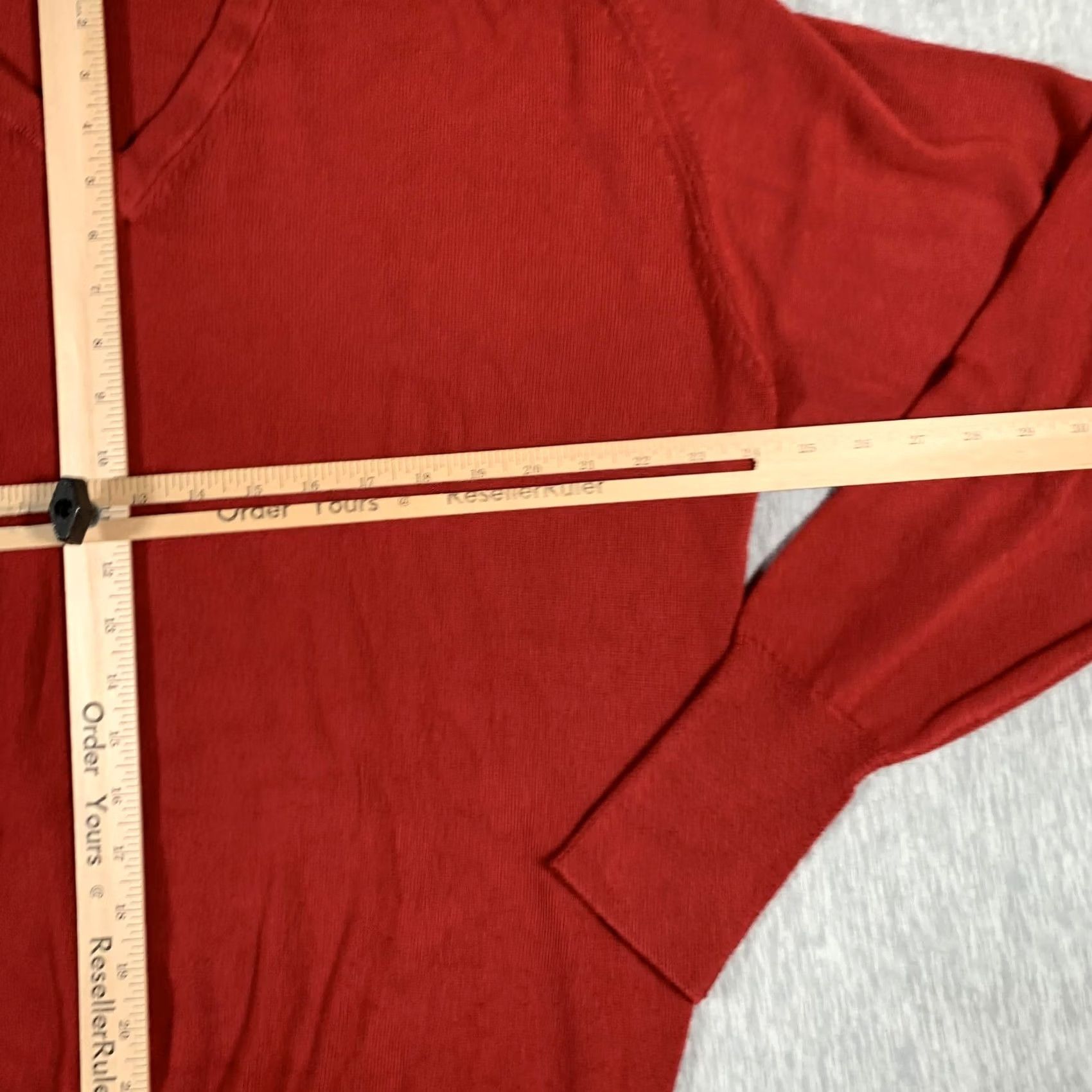 Vintage Dache Sweater Mens XL Red V-Neck Acrylic Knit Pullover Lightweight Long Sleeve Size US XL / EU 56 / 4 - 7 Thumbnail