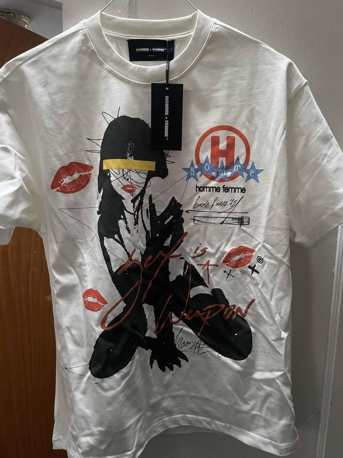 Homme + Femme La Homme Femme (Beyond rare) Sex Symbol Tshirt size medium Size US M / EU 48-50 / 2 - 1 Thumbnail