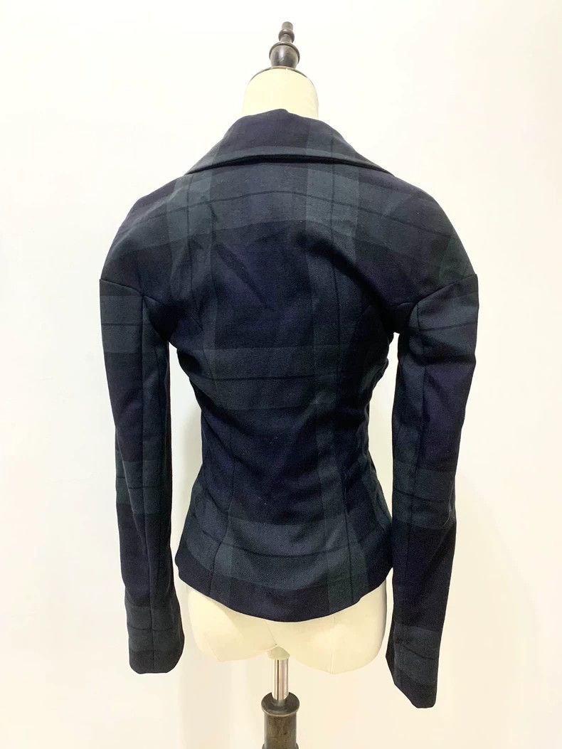 Vivienne Westwood Vivienne Westwood Blue and green plaid brooch collar suit Size XS / US 0-2 / IT 36-38 - 7 Thumbnail