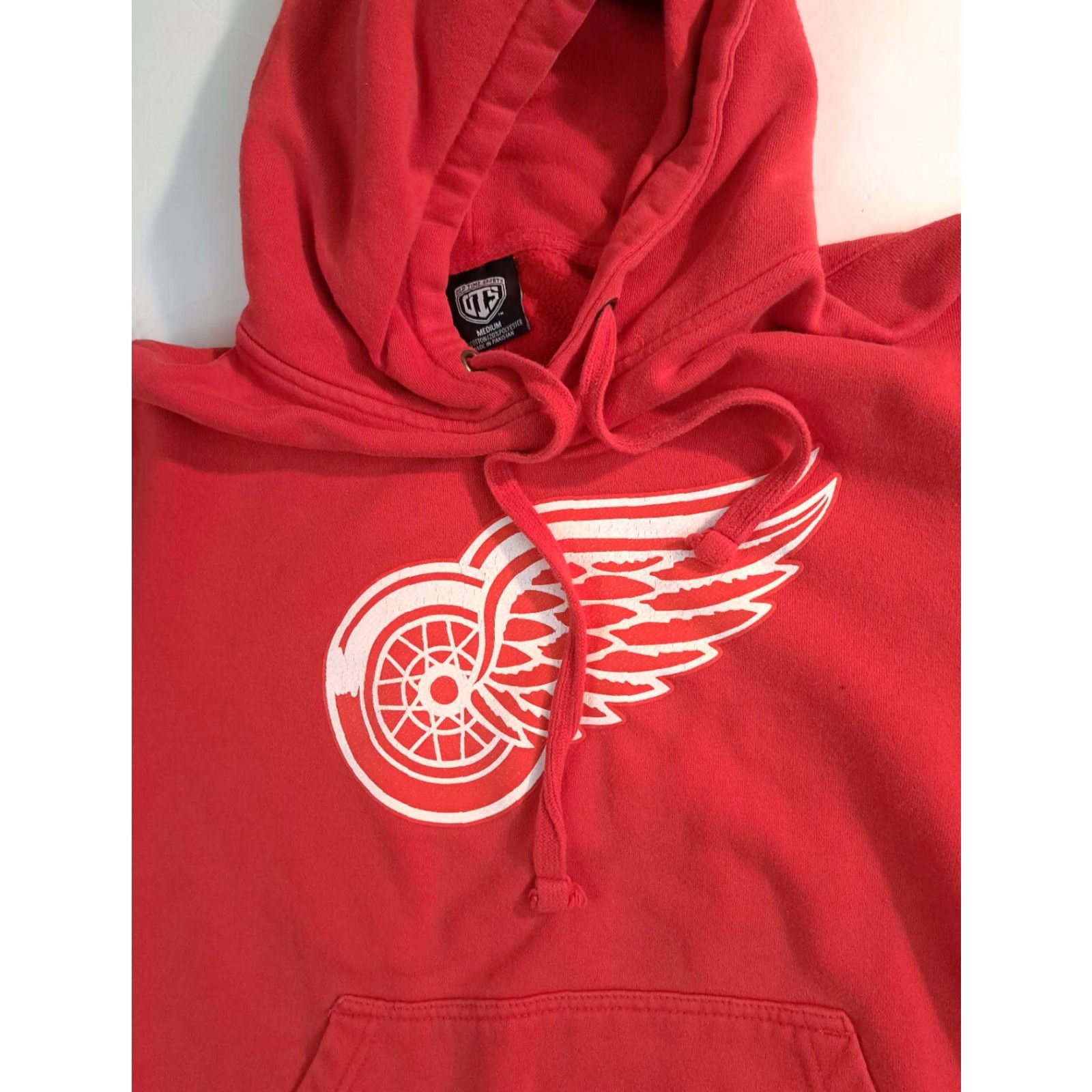 Vintage Old Time Hockey Detroit Red Wings Hoodie Sweatshirt Men Medium Red Size US M / EU 48-50 / 2 - 3 Thumbnail