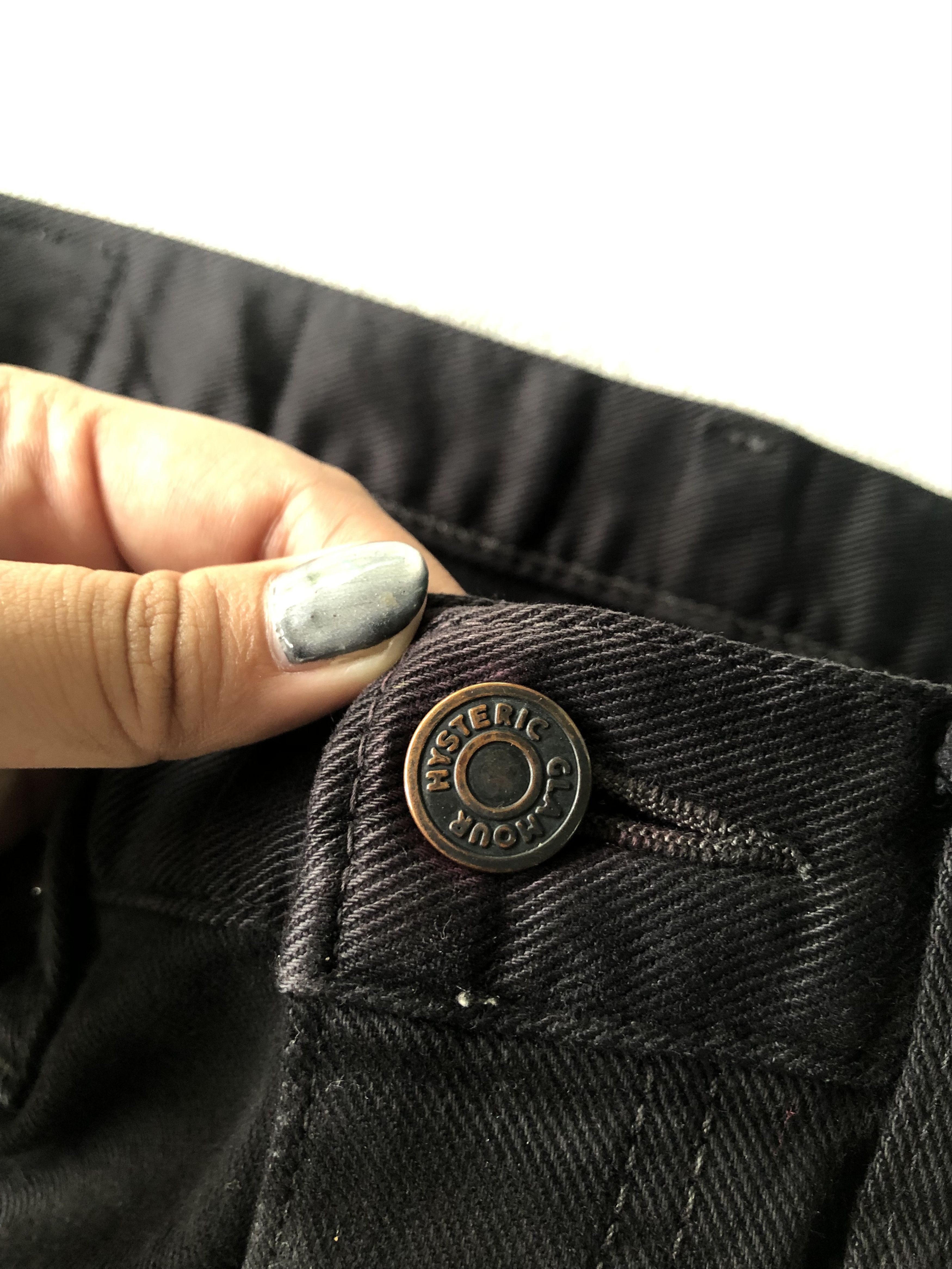 Hysteric Glamour × Japanese Brand Japanese Brand Hysteric Glamour Black Fadding Jeans Size 28" / US 6 / IT 42 - 2 Thumbnail